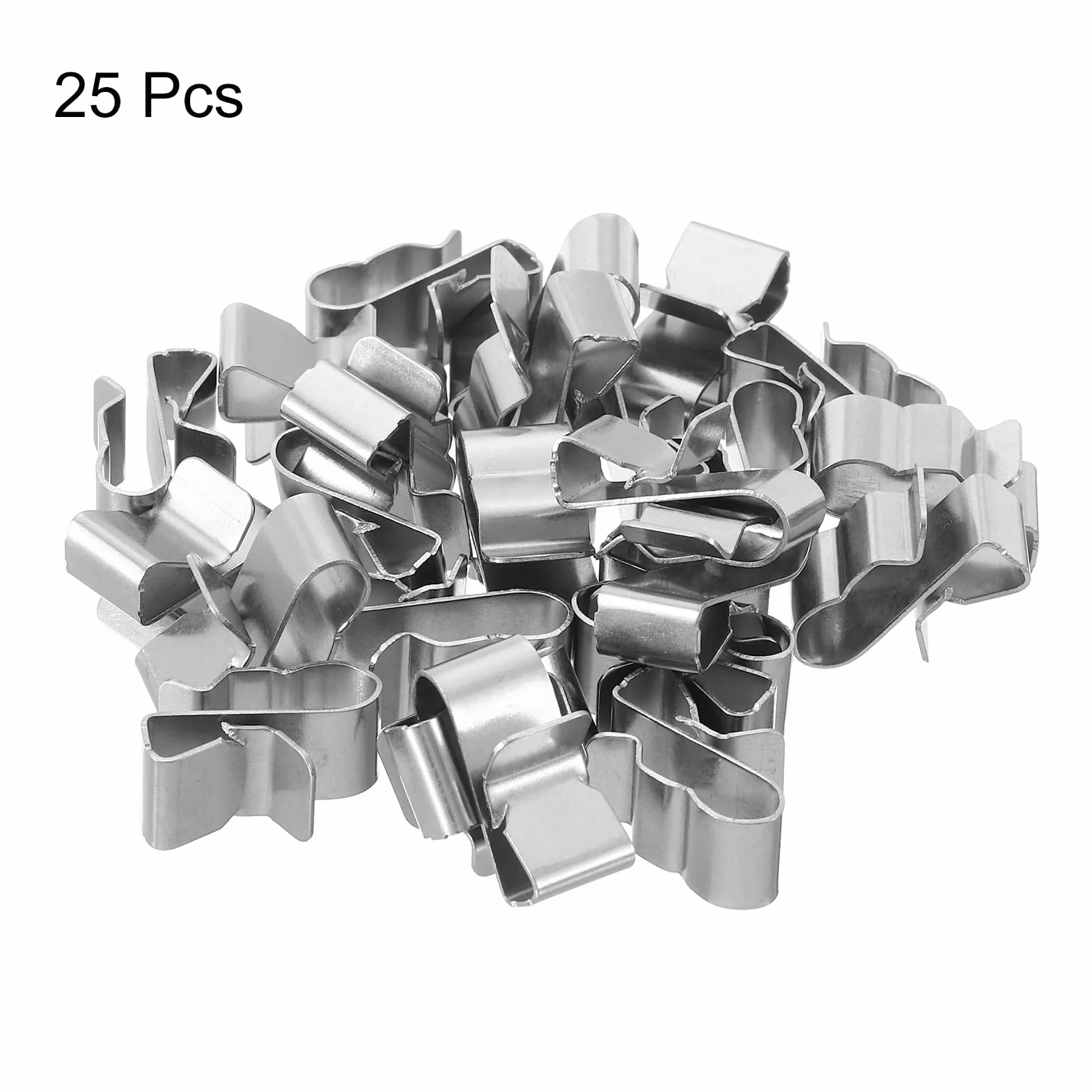 QUARKZMAN 25 szt. Klips do wiązki przewodów przyczepy 0,9" Długość kabla solarnego z zaciskiem ze stali nierdzewnej podwójny kabel przyczepy klips do kabla PV do okablowania łodzi