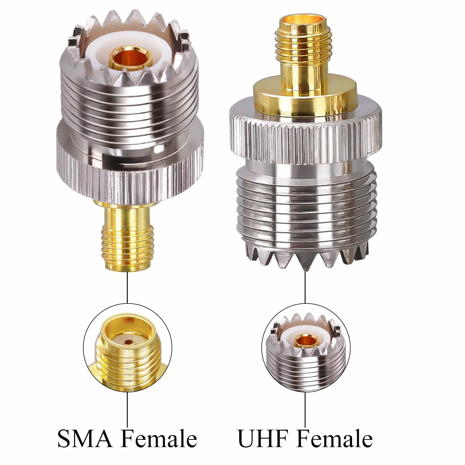 TUOLNK Sma Adapter UHF PL-259 żeńska do SO239 żeńska CB radiowa 2szt