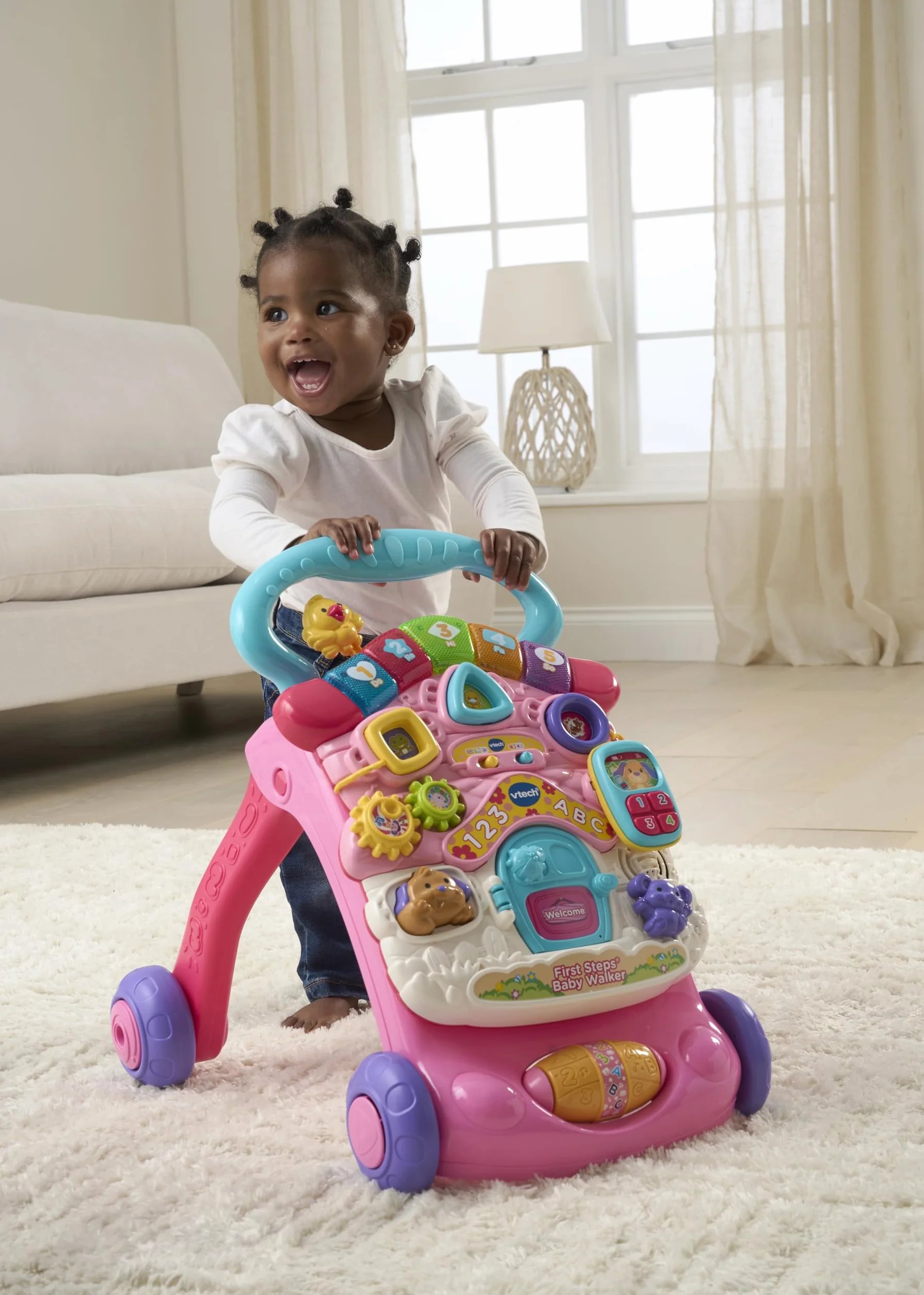 VTech 505653 chodzik dla niemowląt, różowy