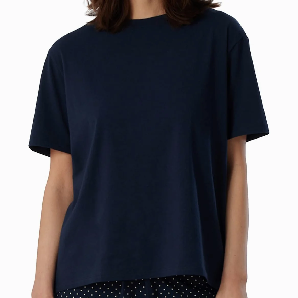 Schiesser Damen Schlafshirt kurzarm Baumwolle - Mix + Relax