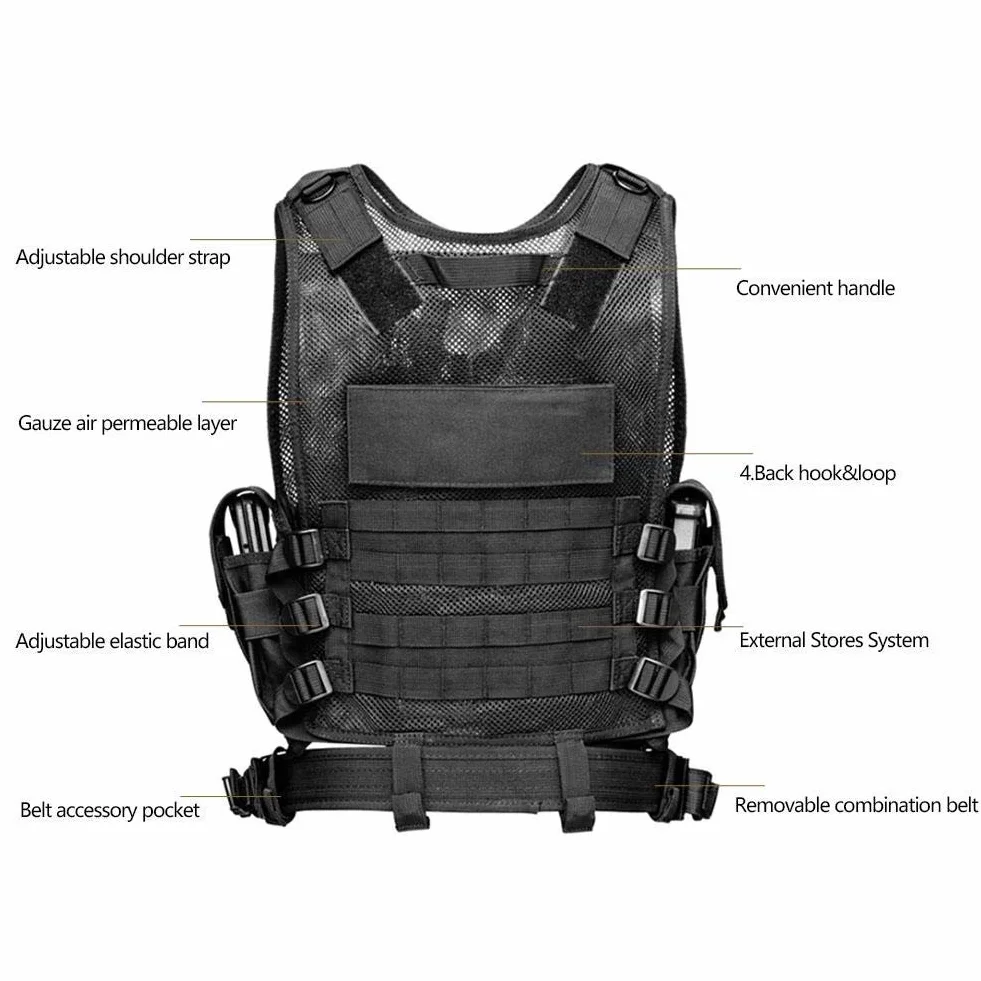 Taktyczna kamizelka wojskowa odkryty wojskowy taktyczne poliester wojskowy gra airsoft polowanie kamizelka turystyczna kemping