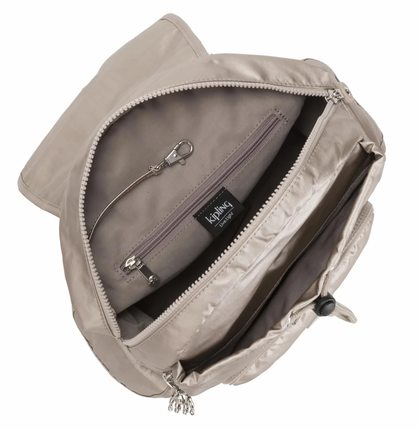 Kipling CITY PACK S Mały plecak, Metallic Glow (Srebrny)