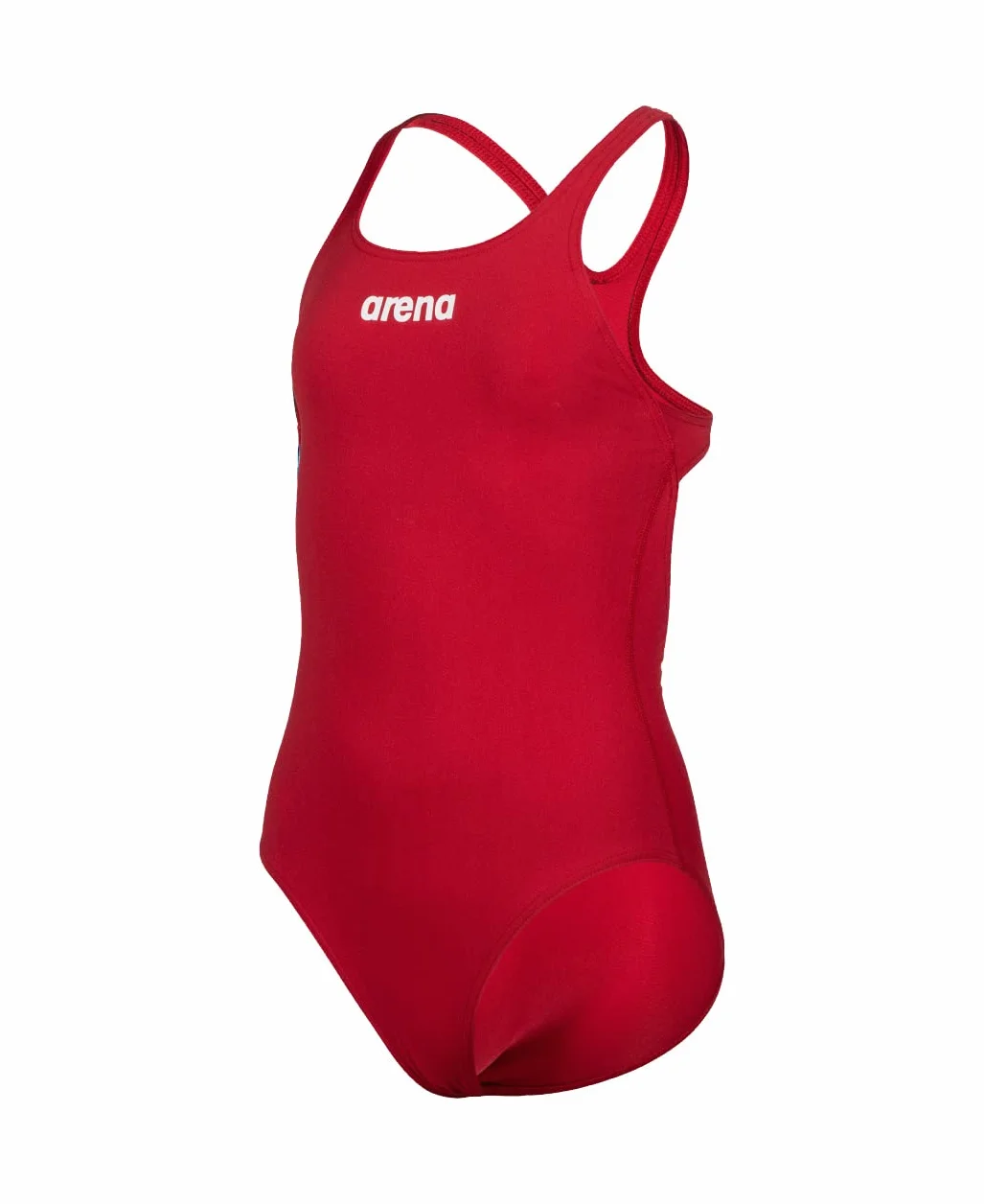 arena Solid Swim Pro Team jednoczęściowy kostium kąpielowy dla dziewcząt, szybkoschnący kostium kąpielowy, sportowy strój kąpielowy z tkaniny arena MaxLife Eco o maksymalnej odporności na chlor,