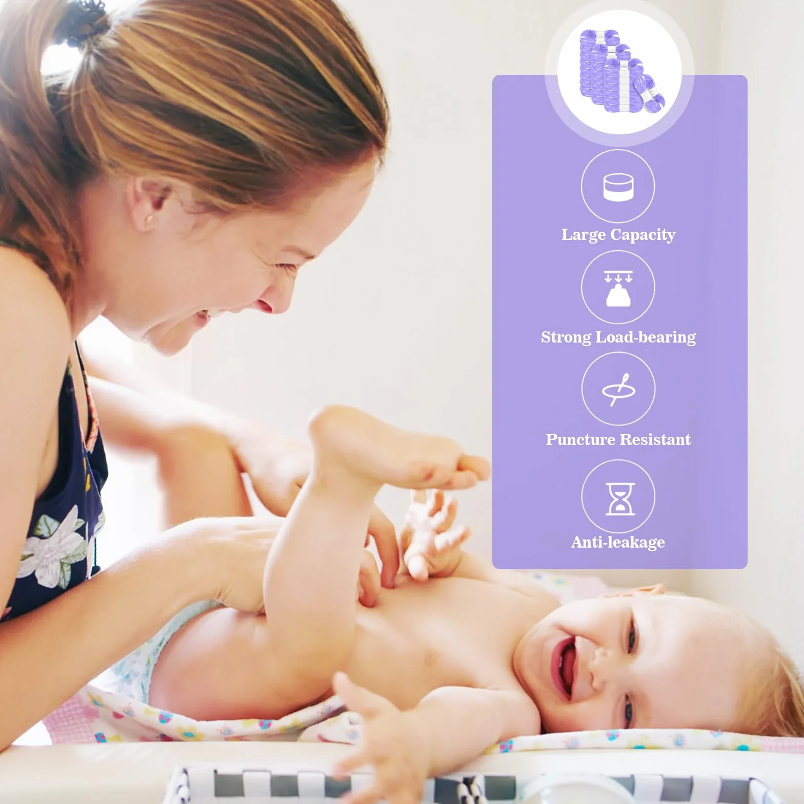 GIBOHOM 22 sztuki pojemników na pieluchy, pojemniki na pieluchy, folia uzupełniająca, bezzapachowe, zagęszczone, pojemniki na pieluchy, kompatybilne z Tommee Tippee, Angelcare, LitterLocker, Spross