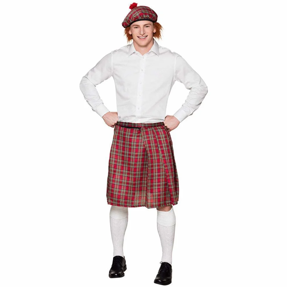 Boland - Mister Tartan tartan kilt, kilt do kolan, rozmiar uniwersalny, spódnica dookoła, karnawał, przebranie, bal przebierańców