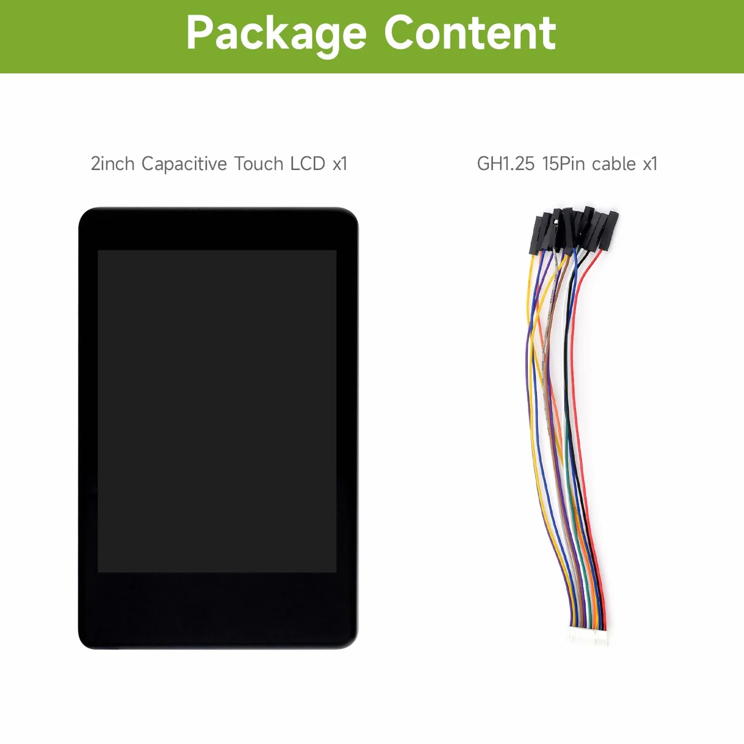 Waveshare 2inch Capacitive Touch Display IPS Module, for Raspberry Pi/Raspberry Pi Pico/ESP32, 262K Colors, 240 x 320 Resolution, Faster Response and More Durable