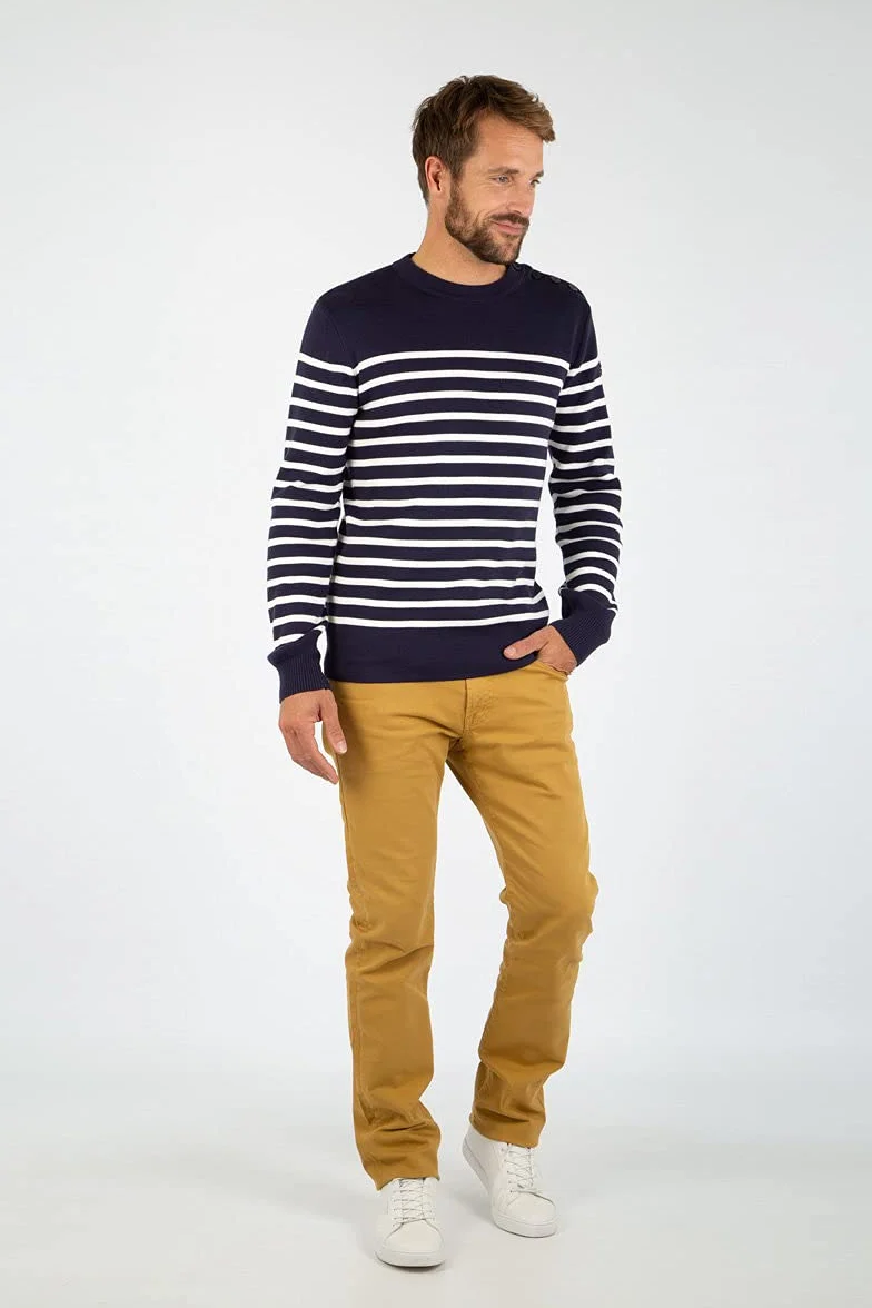 Armor Lux Męski sweter Pull Marin Groix Homme