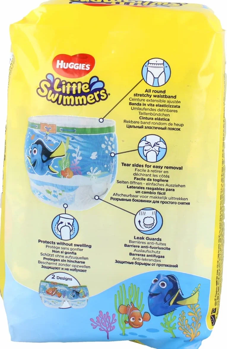 Huggies Little Swimmers Pieluchy do Pływania, Rozmiar 3-4
