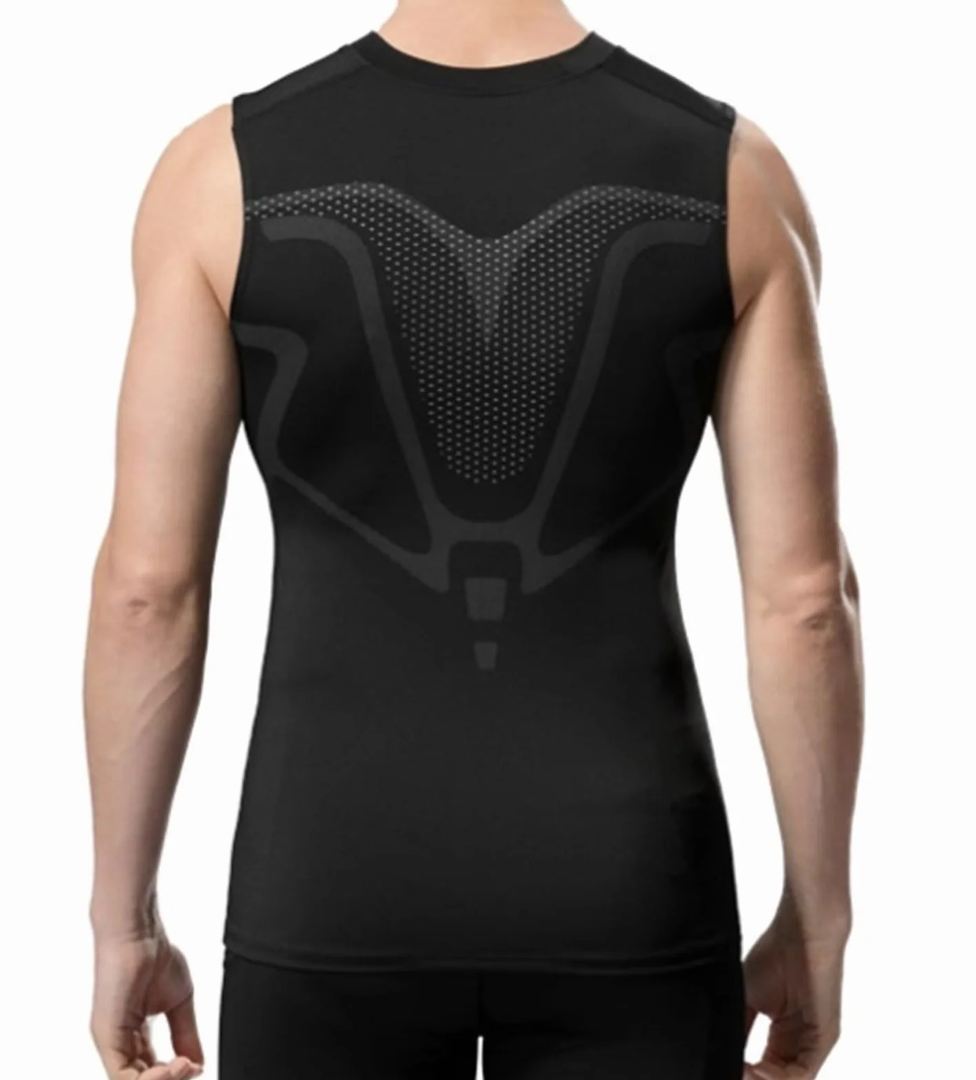 Vitaboost Koszulka Kompresyjna Bez Rękawów Body Shaper Slimming Tummy Compression Tank Czarny XX-Large