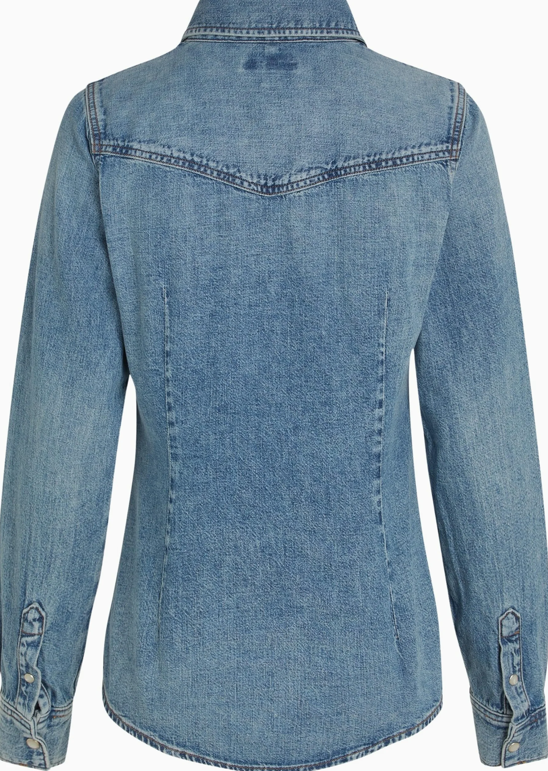 Tommy Hilfiger Damska koszula DNM LS Slim SAM WW0WW43730 L/S Koszula, Denim, 38, Denim (Sam), 64
