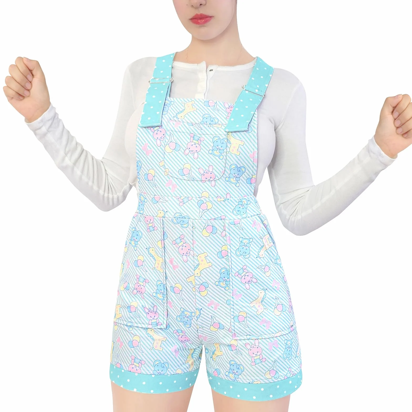 LittleForBig Krótkie ogrodniczki Overalls Shortalls - Baby Parade ogrodniczki