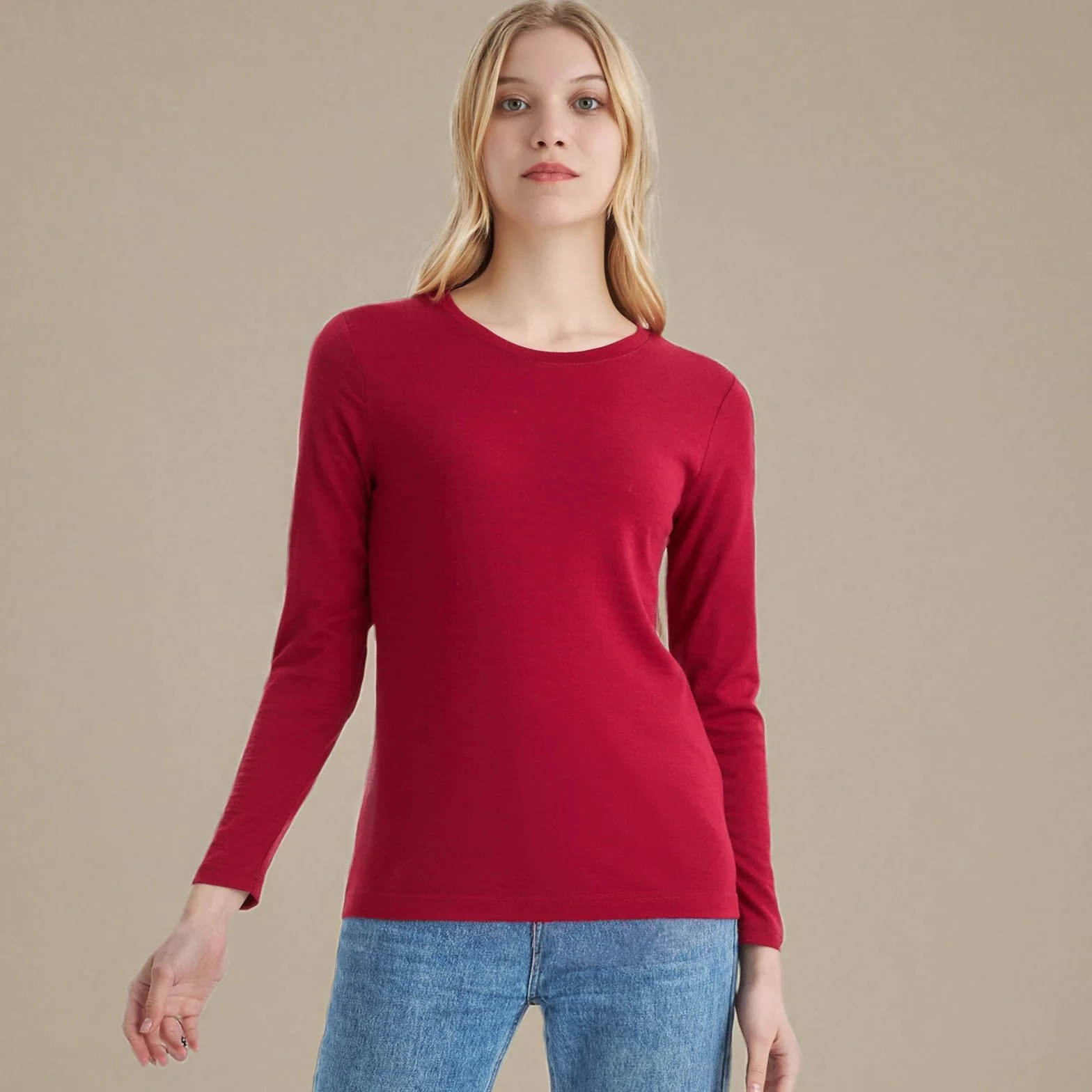 Merino Protect 100% Wełna Merino Damska Bielizna Termiczna Lekka Miękka Koszula Z Długim Rękawem Odpowiednia Do Wędrówek I Narciarstwa