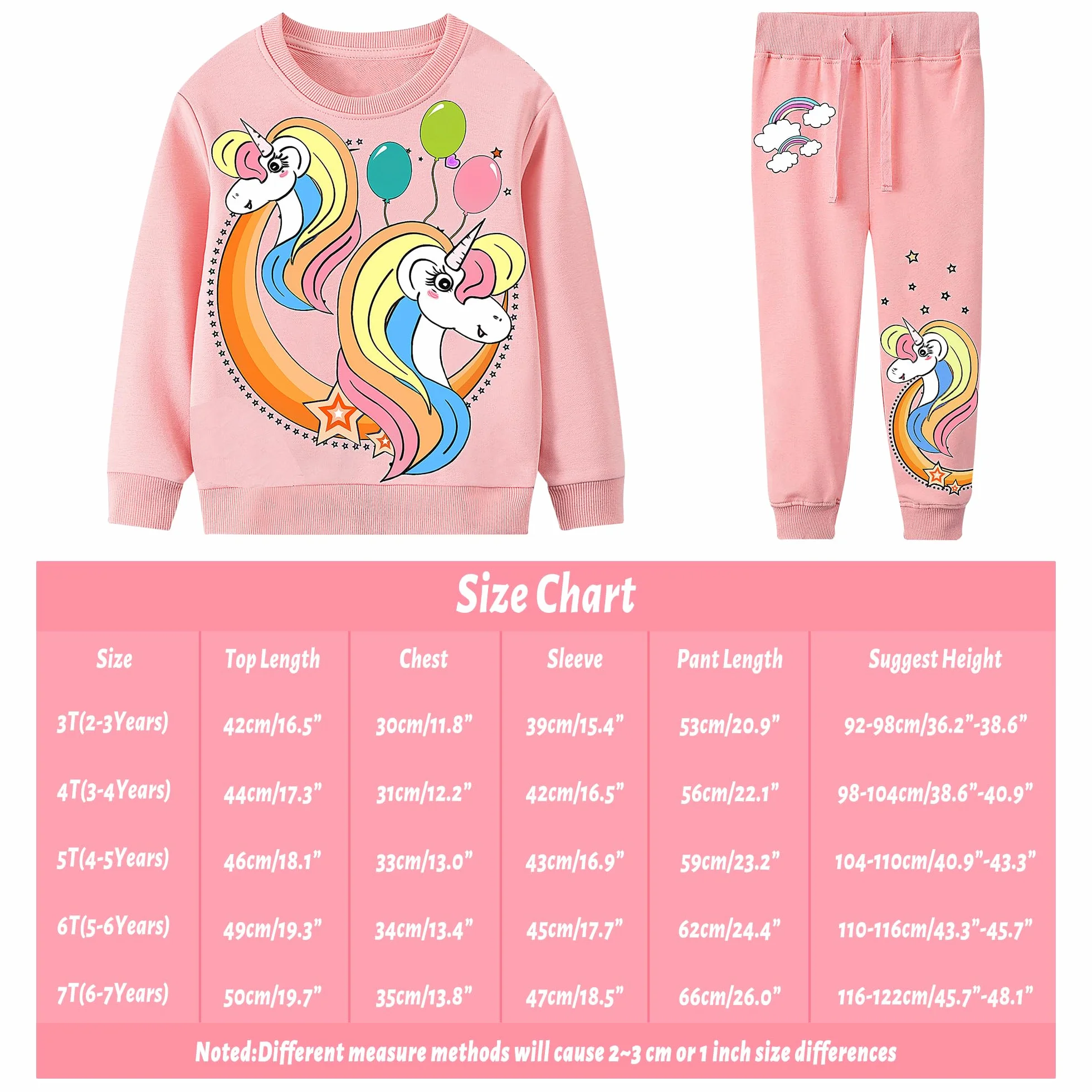 JinBei Chłopięce dziewczęta dresy dziecięce sweter zestaw odzież sportowa pulower bluza top i spodnie stroje zestawy odzieży z długim rękawem Boże Narodzenie szkoła jogging bawełniany kombinezon unisex wiek 2, 3, 4, 5, 6, 7