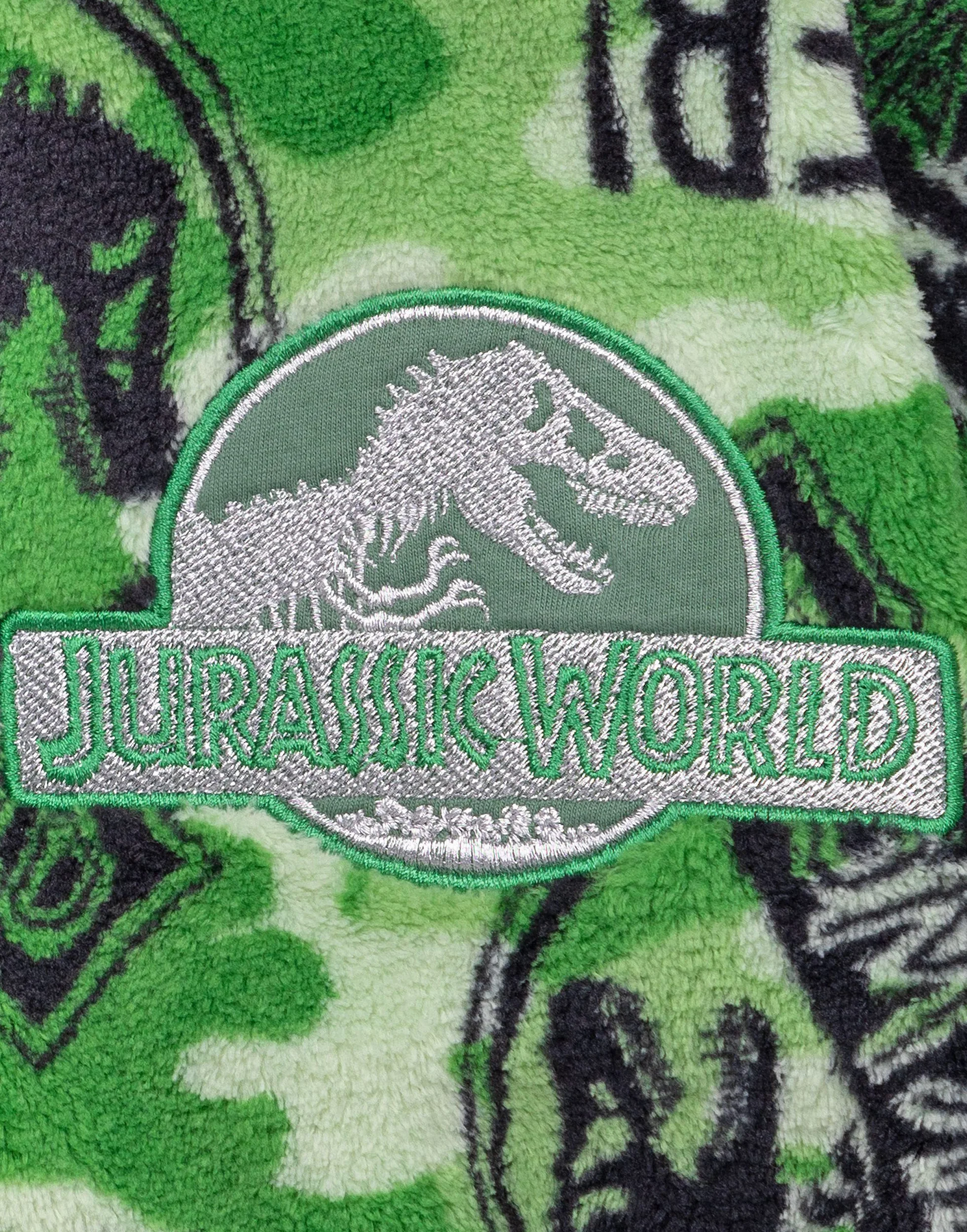Jurassic World Szlafrok Chłopięcy Camo T Rex PJS