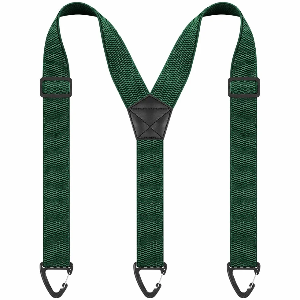 Regulowane szerokie szelki męskie, szerokie ramiączka typu Y/X z antypoślizgową trójkątną klamrą dla mężczyzn - 3,8 cm