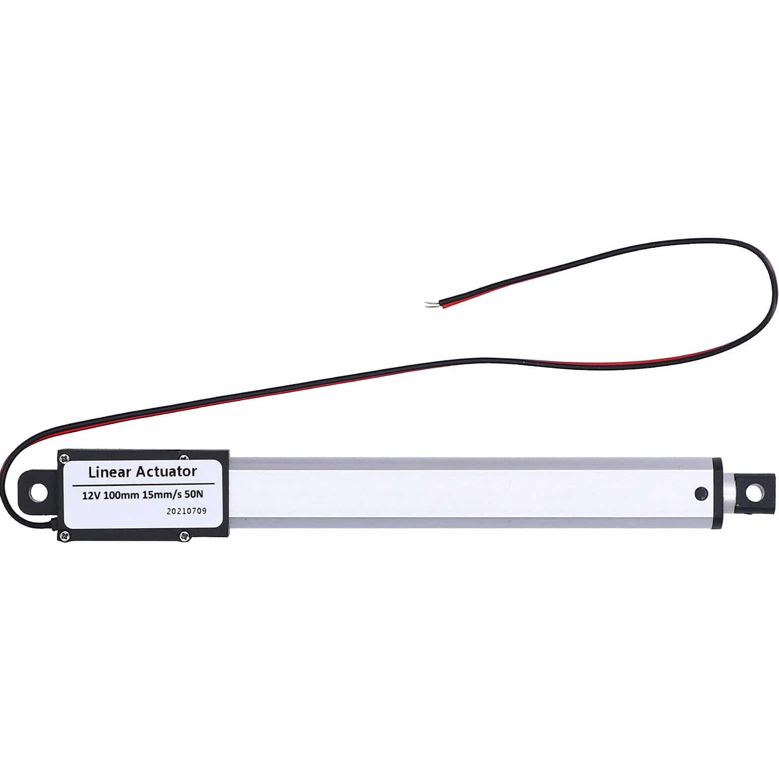 Duże Silniki Liniowe Siłownik Liniowy 12 V Elektryczny Mikro Siłownik Liniowy Dc 12 V 100 Mm Wewnętrzny Wyłącznik Krańcowy Niski Poziom Hałasu Elektryczny Mini Siłownik Liniowy do (Skok 100mm-15mm/s-50N)