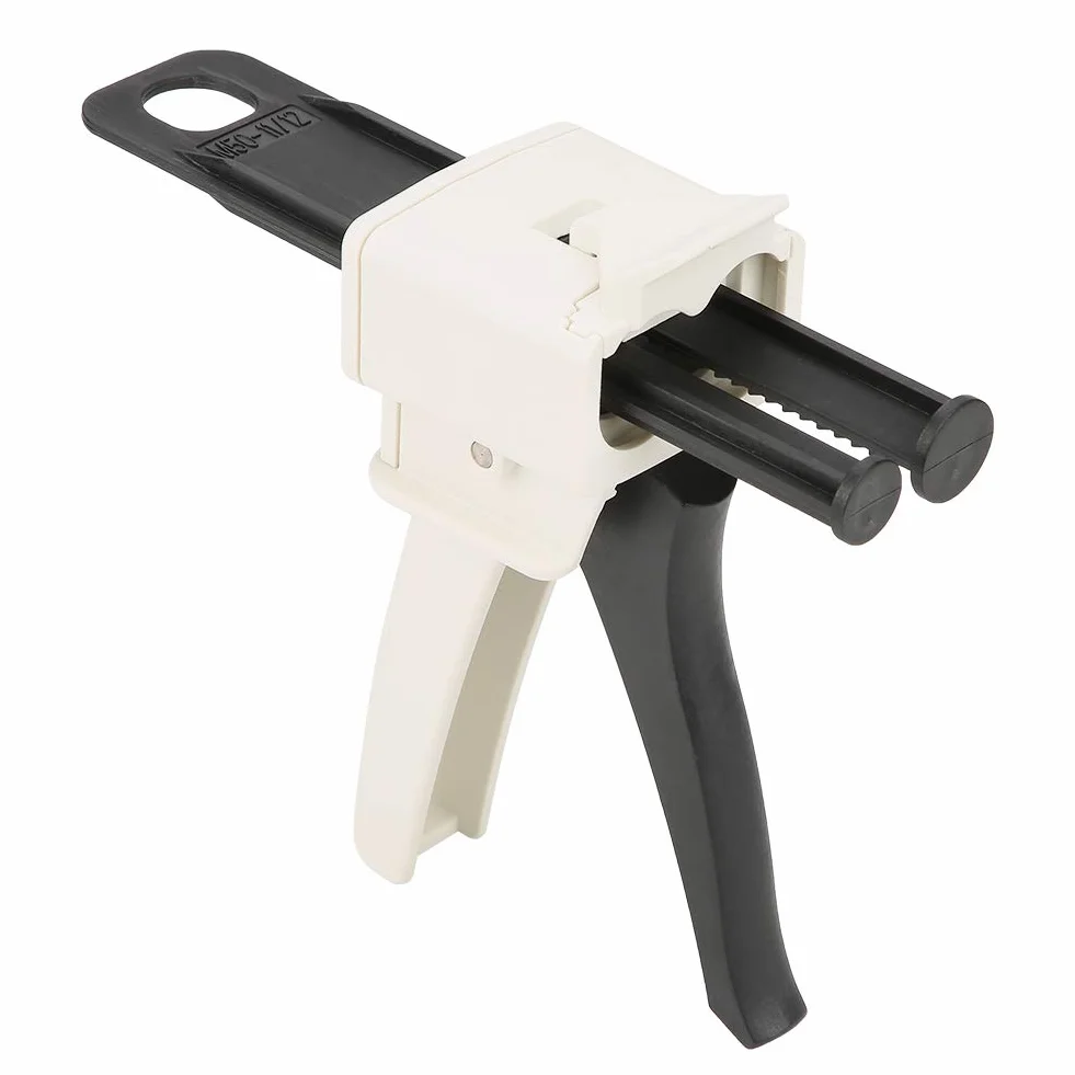 Dental dozownik Gun 1: 1/2: 1 wkład z kauczuku silikonowego Impression Mixing Dispenser pistolet dostawczy stal szlachetna dozownik