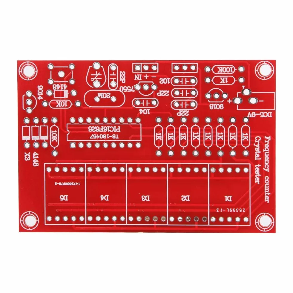 Zestaw wskaźników częstotliwości DIY 1 Hz-50 MHz kryształowy oscylator zestaw tester z 5-cyfrowym wyświetlaczem tuby
