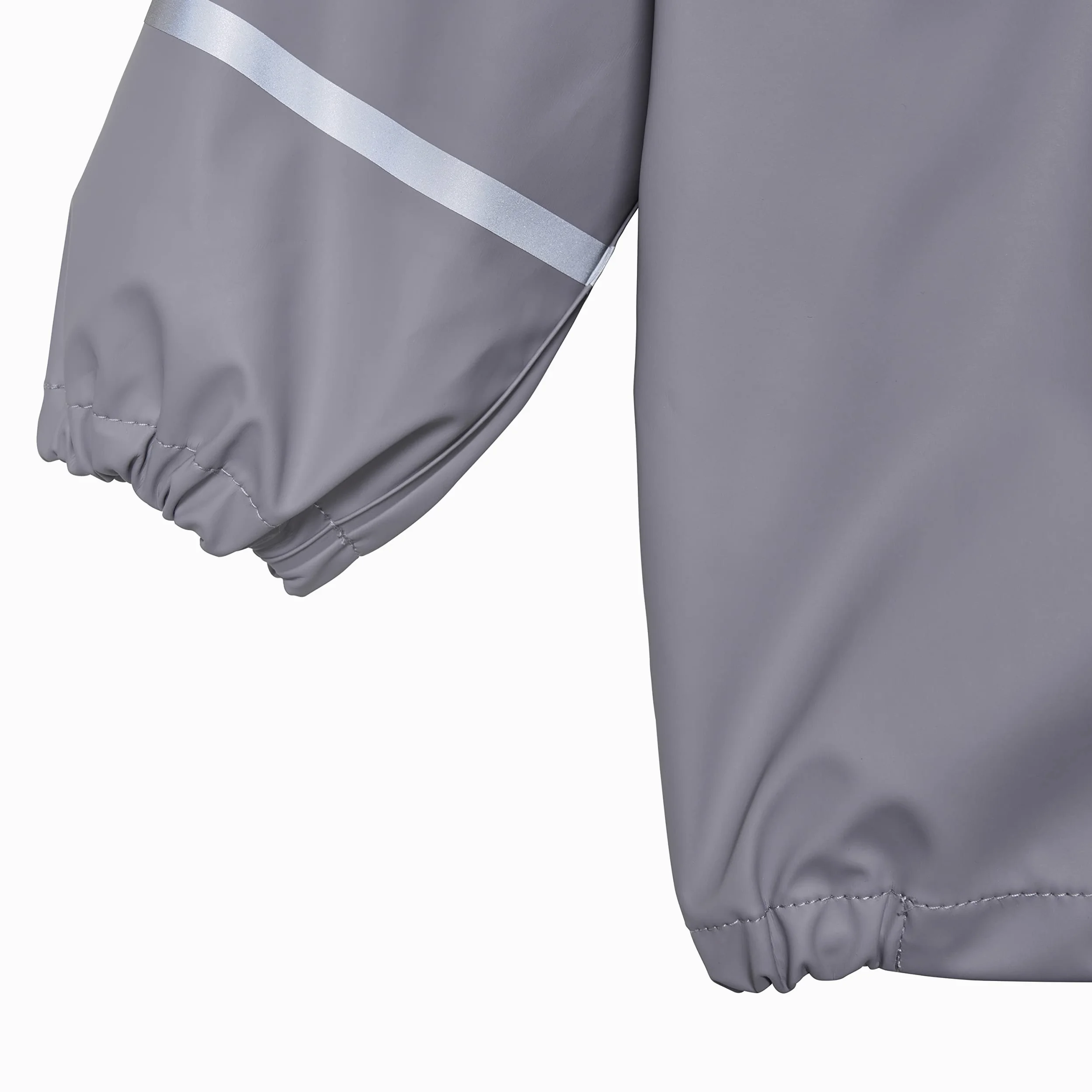 Celavi Unisex Kids Basic Rainwear Set-Recycle PU Rain Jacket, Gull, 100, Gull, 100