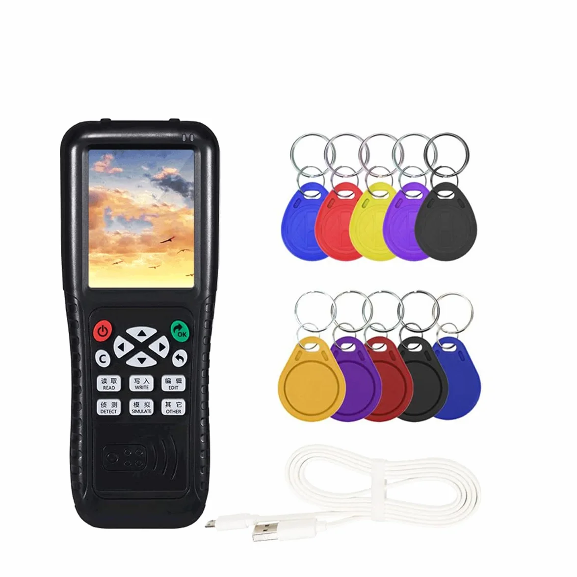 Kopiarka RFID z pełną funkcją dekodowania Smart Key NFC IC ID Duplicator Reader Writer (T5577 Key UID Key)