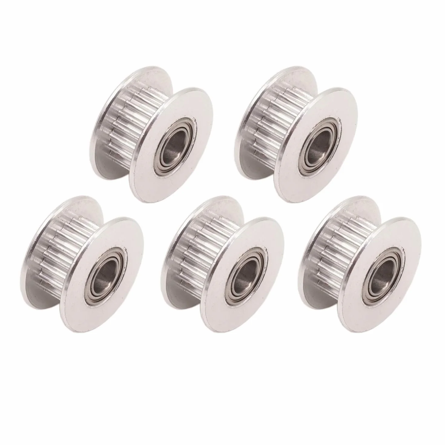 WINSINN GT2 koło pasowe sterujące 20 zębów 5 mm otwór 6 mm szerokość koła pasowego rozrządu aluminium do drukarki 3D (opakowanie 5 szt.)