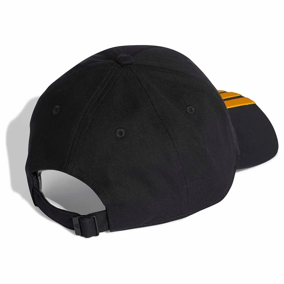 adidas uniseks-volwassene BBALL 3S CAP NEW LOGO, black/collegiate gold, M-L