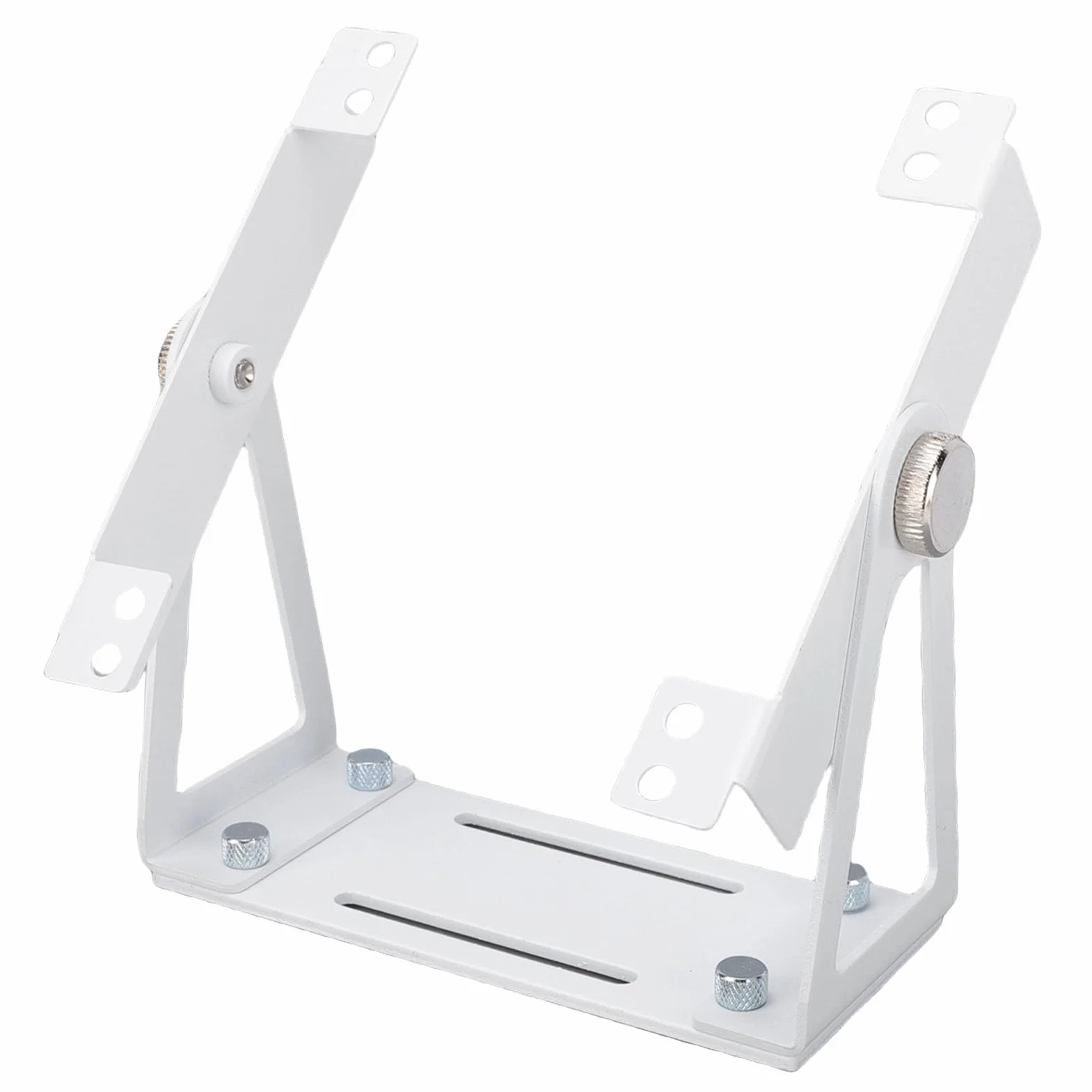 Fabater Obrotowy, Uniwersalny Uchwyt Wentylatora ze Stopu Aluminium, Regulowany Stojak o 360 Stopniach dla Wentylatorów Komputerowych 120 Mm 140 Mm, z Wstępnie Wywierconymi Otworami (WHITE)