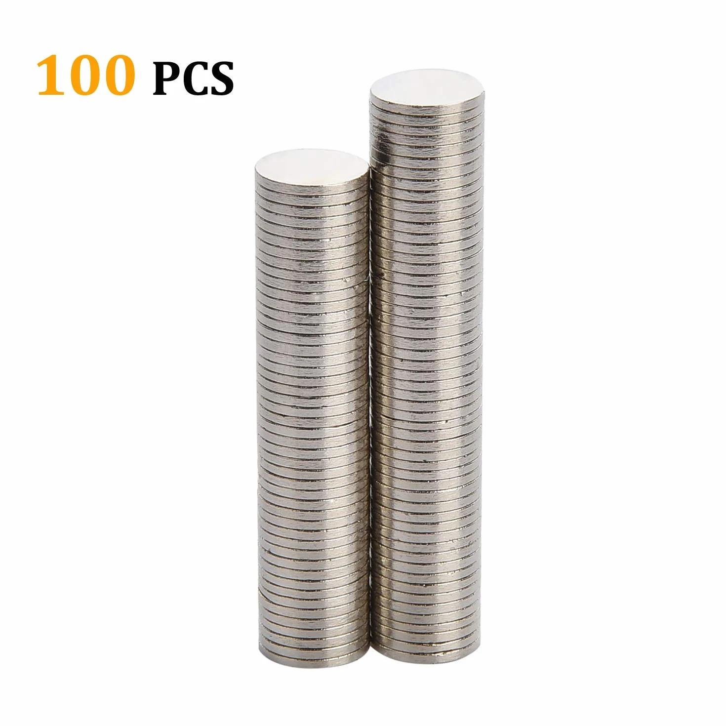 Yizhet Magnesy, 100 sztuk, bardzo mocne magnesy do użytku domowego, 8x1 mm, do tablicy magnetycznej, suchościeralnej, korkowej, na lodówkę