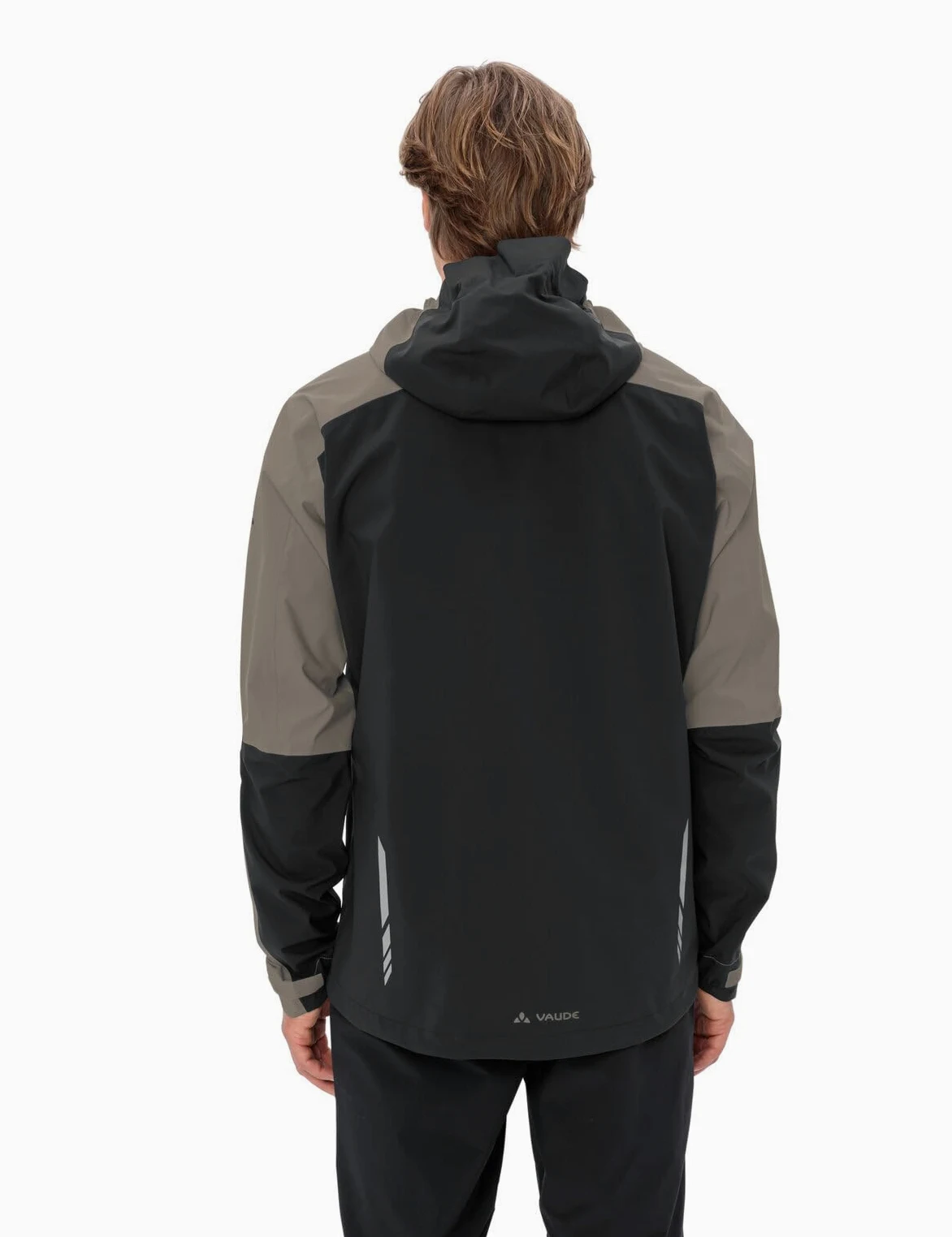 VAUDE Męska kurtka przeciwdeszczowa Moab Rain Jacket – wodoszczelna kurtka MTB, 2,5-warstwowa membrana, wentylacja pod pachami, zwijany kaptur, materiał z recyklingu – Made in Germany