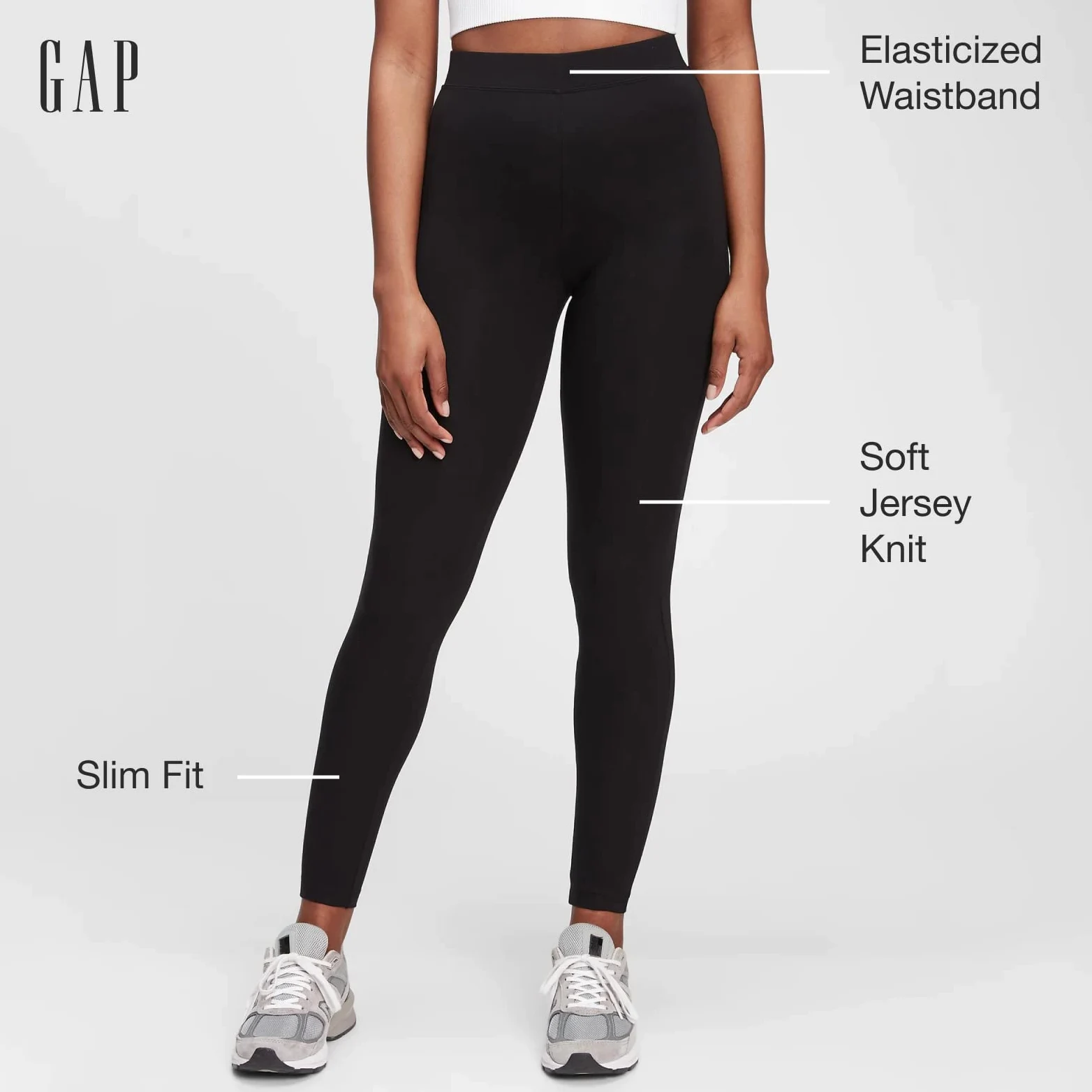 GAP Legginsy V-basic - Leginsy Kobiety