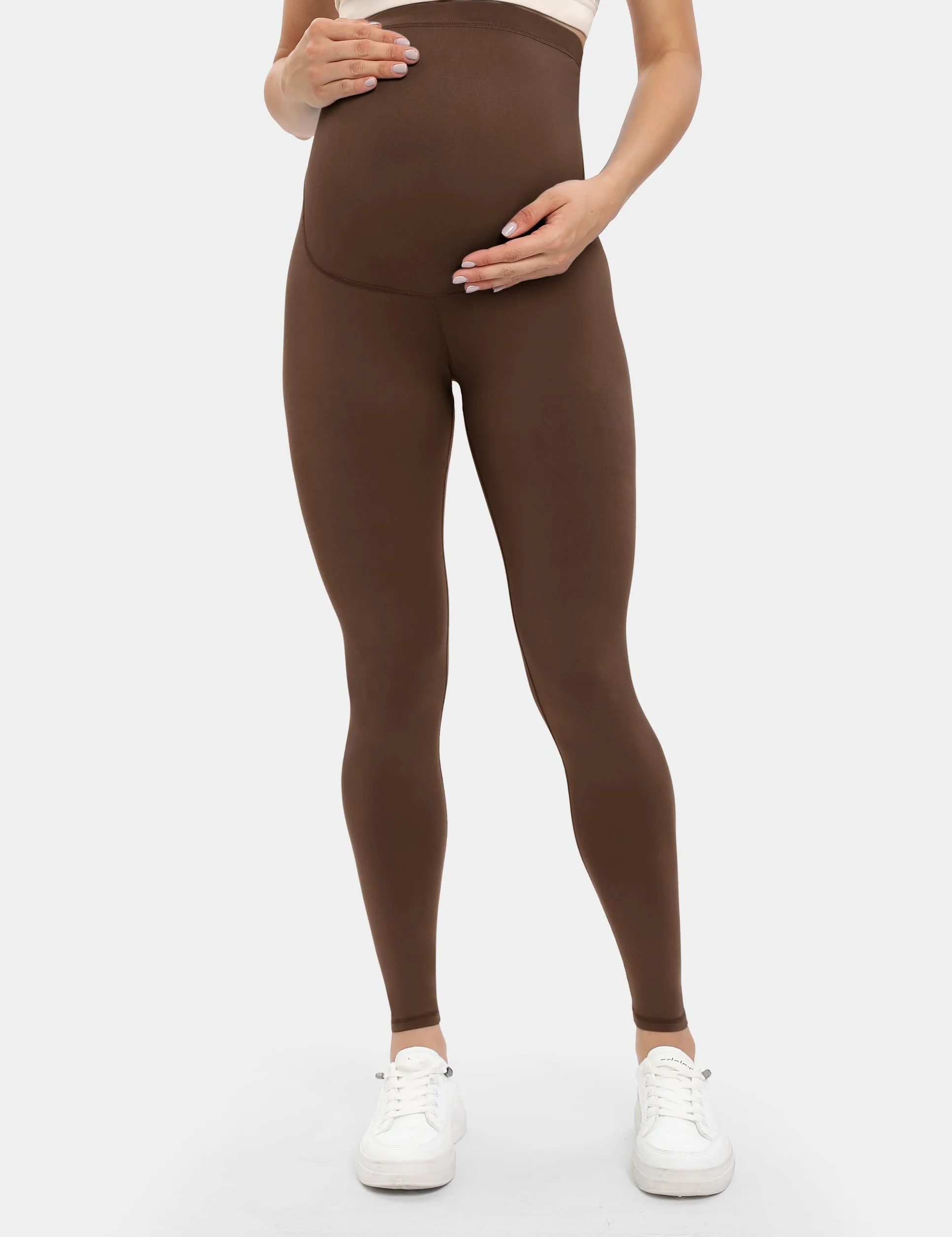 Buttergene Damskie legginsy ciążowe dla kobiet w ciąży odzież aktywna trening joga spodnie