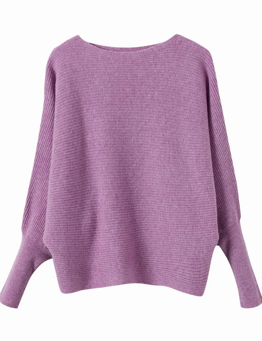 Disimlarl Damski sweter oversize z wełny merynosów, ciepły sweter z łódką, długi rękaw, dzianinowy sweter