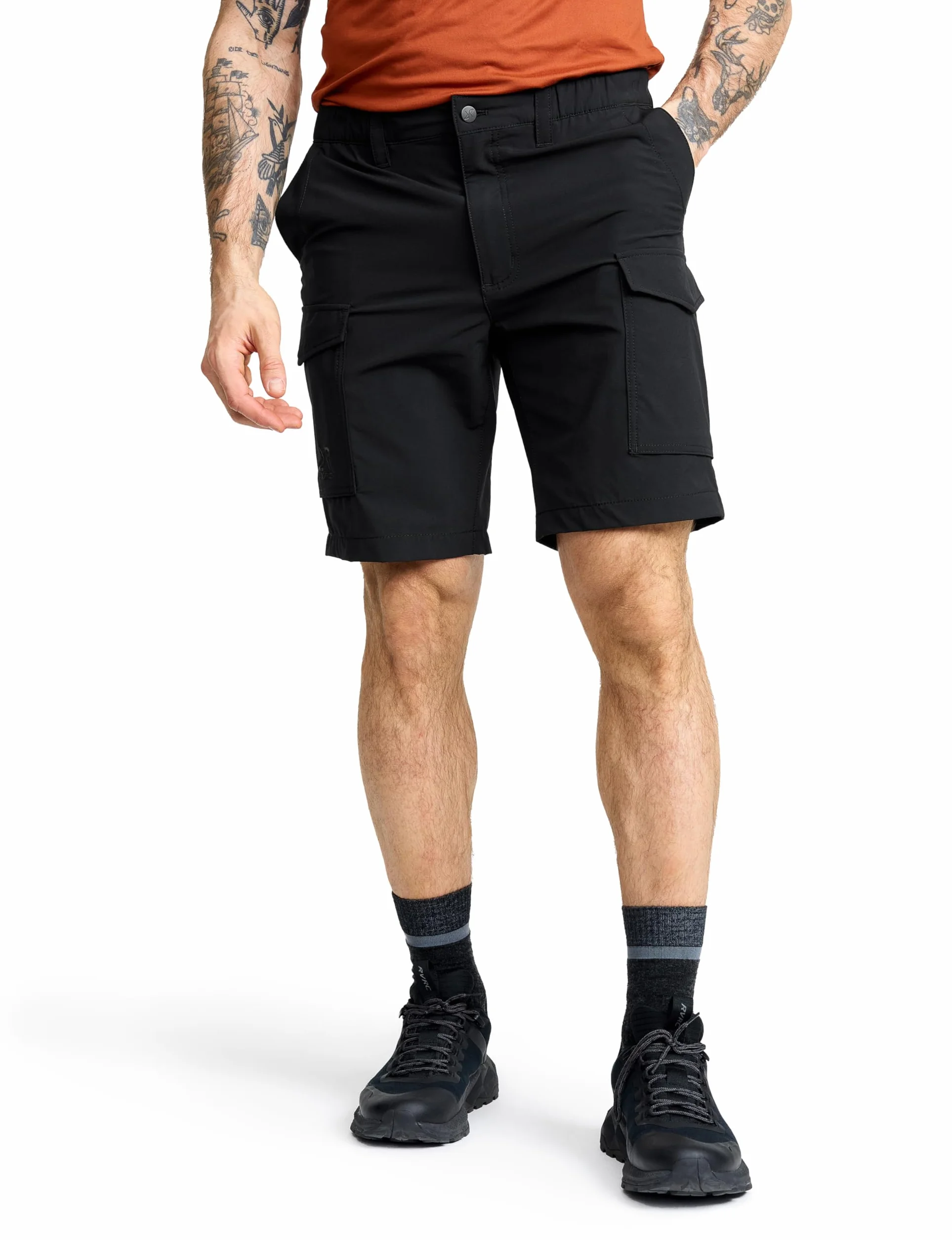 RevolutionRace Adventure Cargo Stretch Shorts Męskie, Lekkie i praktyczne spodenki turystyczne