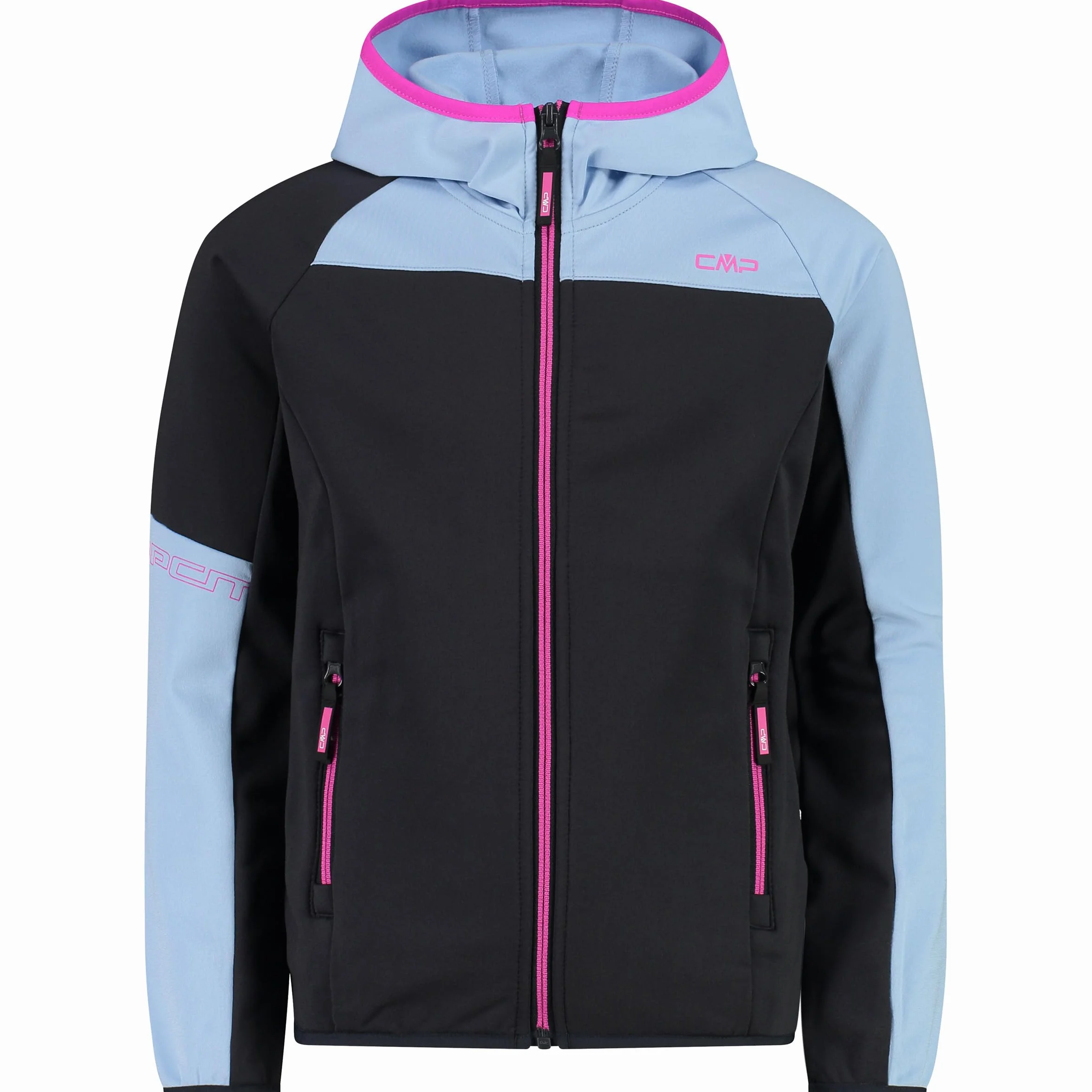CMP Kurtka Uniseks Giacca Da Bambina In Pile Stretch Performance Con Cappuccio Fisso