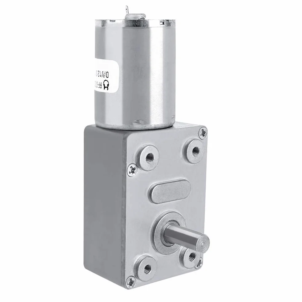 DC 12 V Odwracalny, wysoki moment obrotowy, turbo ślimak, przekładnia prądu stałego, redukcja prędkości, silnik elektryczny, metal 5/6/20/40/62 (U/min) (6 RPM)