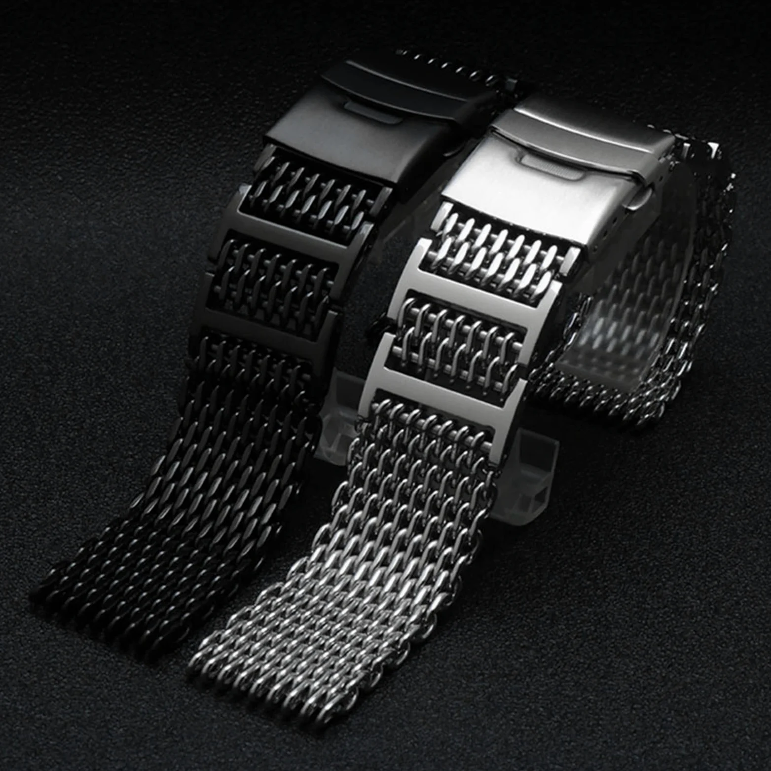 Do iwc pasek do zegarka siatka pasek do zegarka ze stali nierdzewnej 20 mm 22 mm 316L bransoletka ze stali nierdzewnej do omage opaska na nadgarstek metalowy pasek mediolański