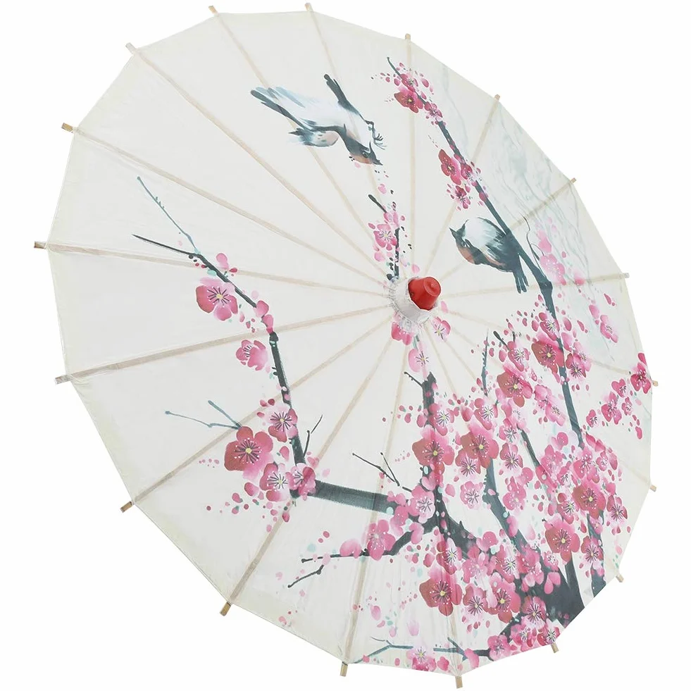 Parasole Mały Rozmiar Chowany Klasyczny Ręcznie Robiony Olejowany Papierowy Parasol Chińska Japońska Sztuka Orientalna Taniec Klasyczny Kwiat Śliwki Malarstwo Przeciwdeszczowy Parasol,