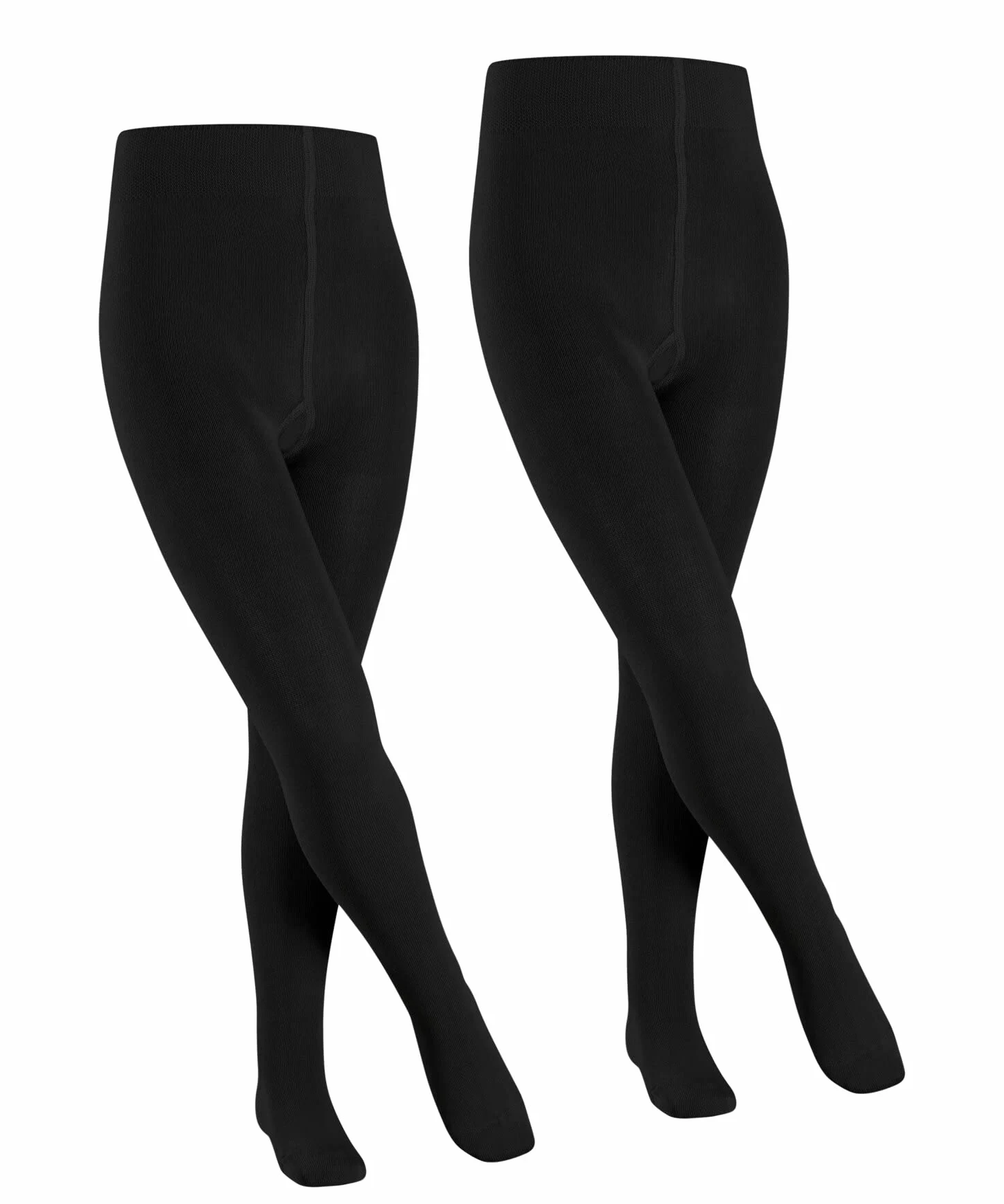FALKE Rajstopy Family Multipack Bawełna grube 2 Pak Czarny 152-164