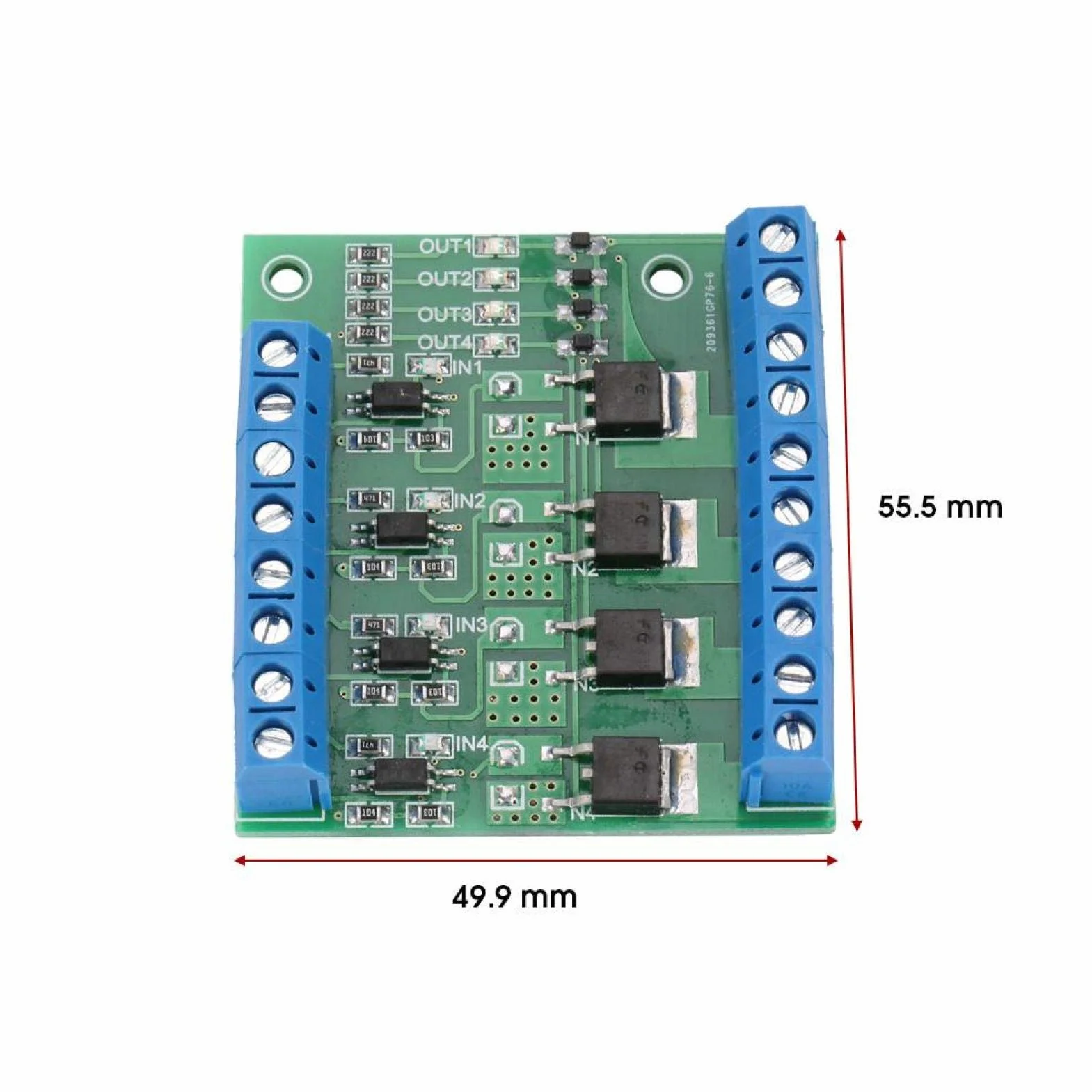Moduł Pwm Mos Fet Tube Mosfet 4-kanałowy sterownik Plc Moduł płytki drukowanej wzmacniacza z przodu