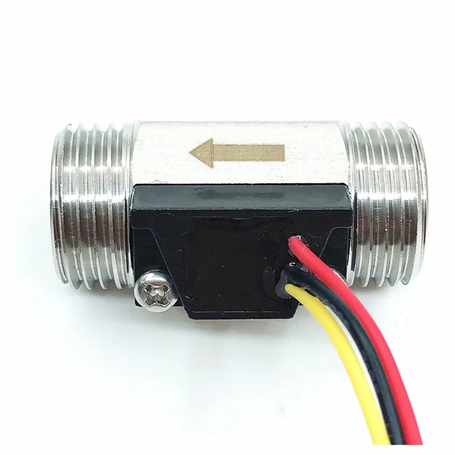 Cyfrowy przepływomierz G1/2" 1~30L/Min Efekt Halla Czujnik przepływu wody ze stali nierdzewnej Miernik NPN Impuls DN15 Przepływ wody turbiny Przepływomierz turbinowy (Color : 5-24Vdc, Size : 1)