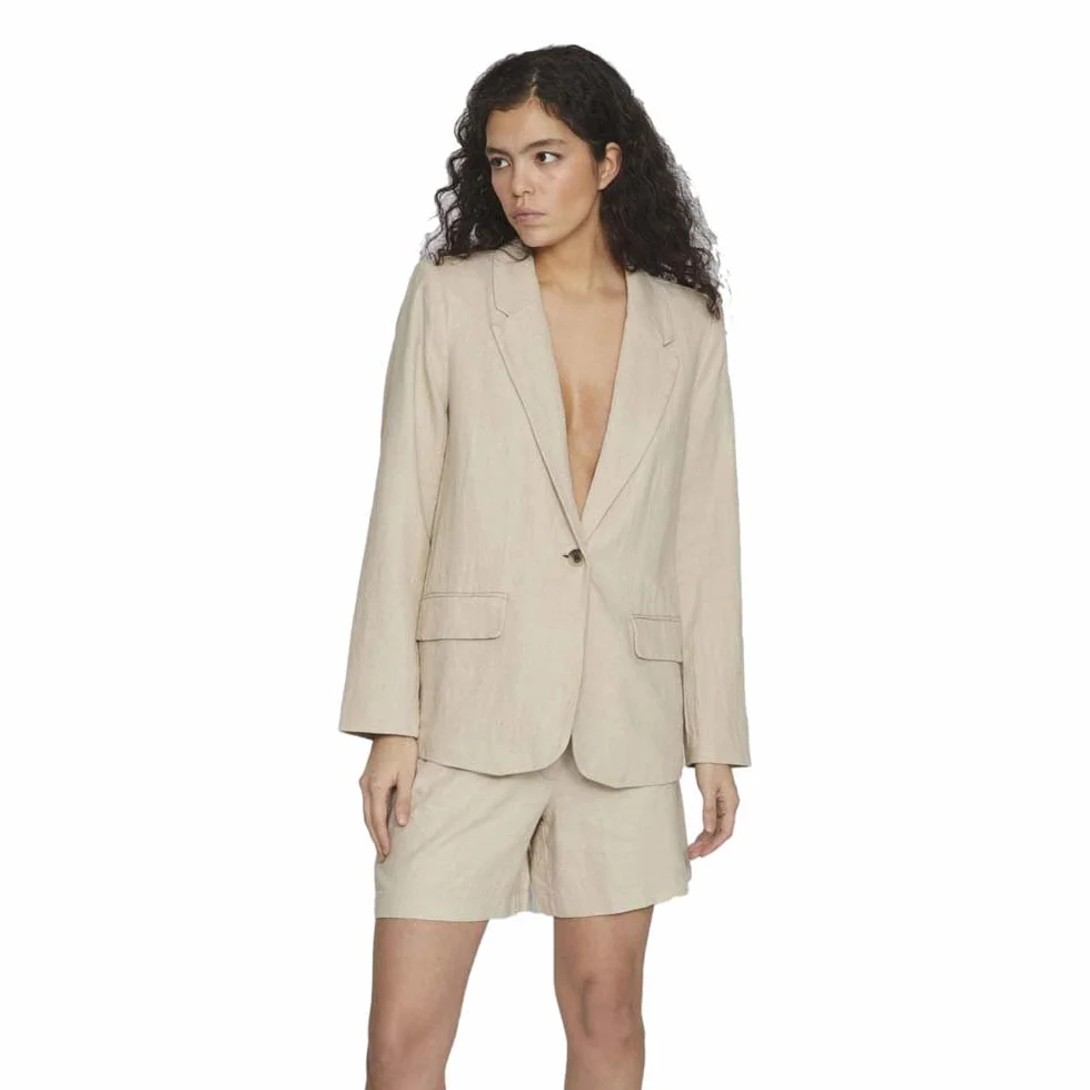 Vila Blezerek Kobiety Vijolanda L/S Blazer - Noos