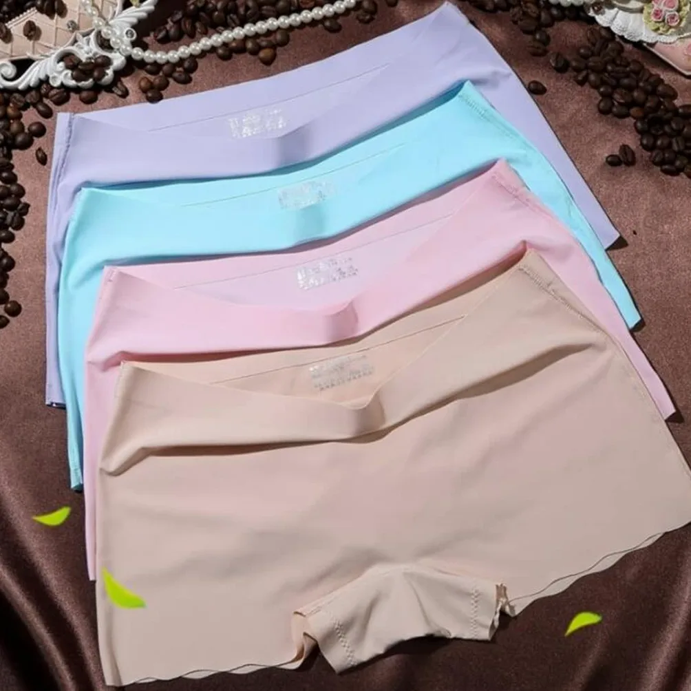 Bokserki damskie 4-pak Bezszwowe bezszwowe damskie legginsy do podwójnego zastosowania w domu