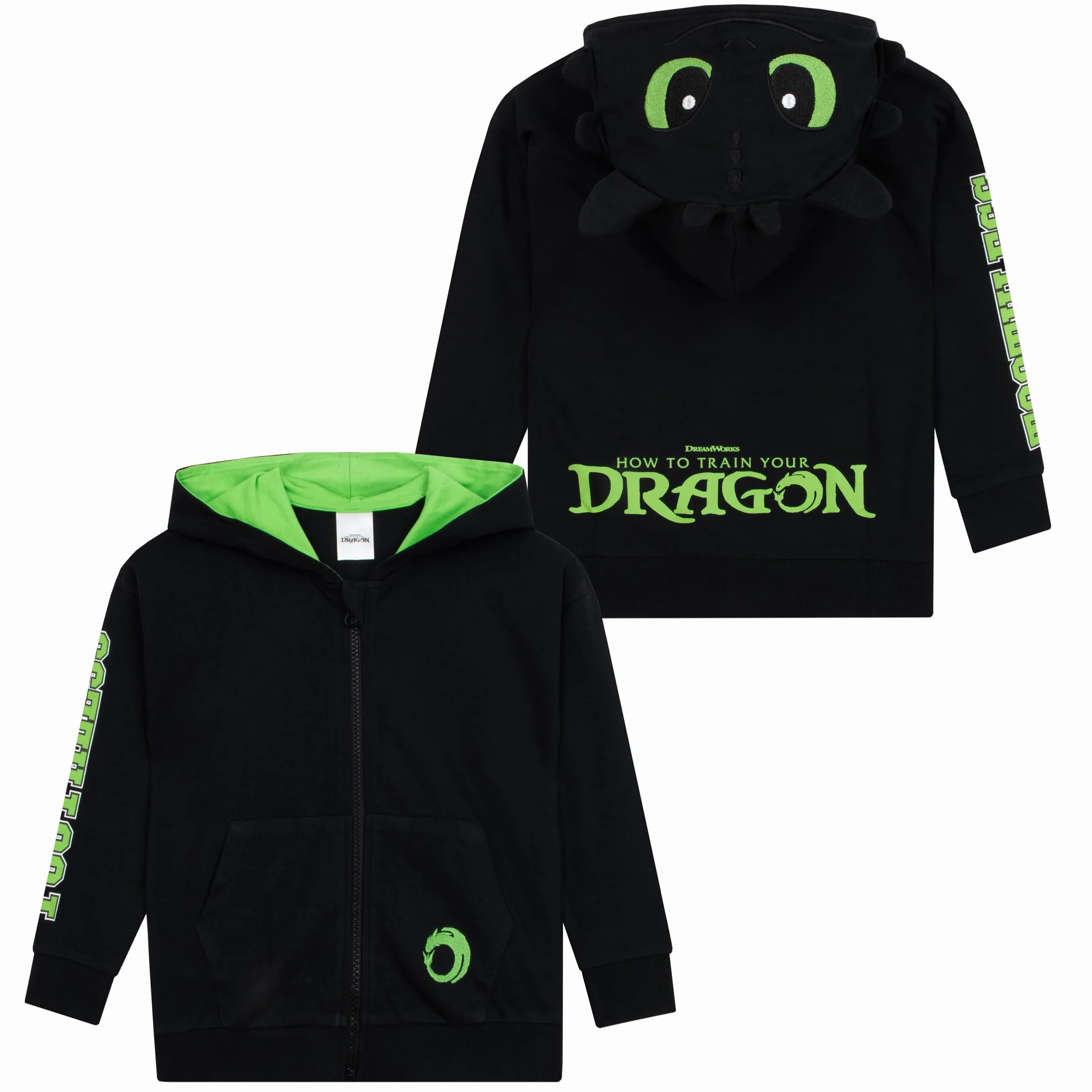 Bluza Chłopięca How To Train Your Dragon z Szczerbatkiem, Hoodie Dziecięca ze Smokiem