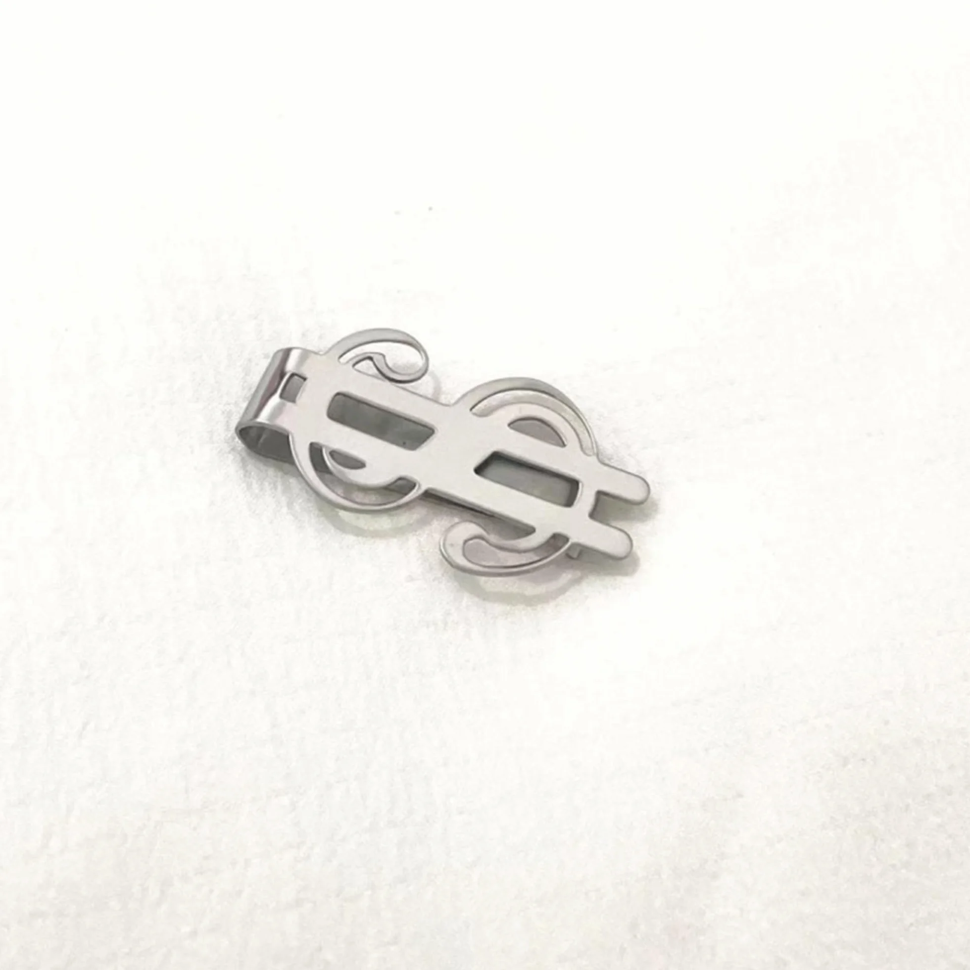 ZAHD 2 SZT. Klipsy na pieniądze męskie Klipsy na pieniądze Money Clip Spinki na banknoty Ultra cienki metalowy klips na pieniądze Klamra na gotówkę na banknoty Karta wizytowa Karta kredytowa, srebro