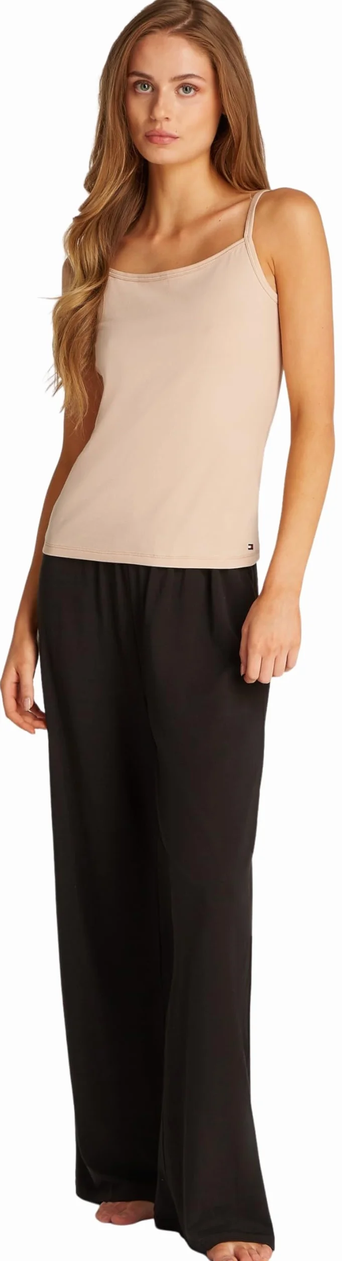 TOMMY HILFIGER Damski 2-pak CAMI UW0UW05957, pomarańczowy, S, Pomarańczowy (biały/mglisty róż), S