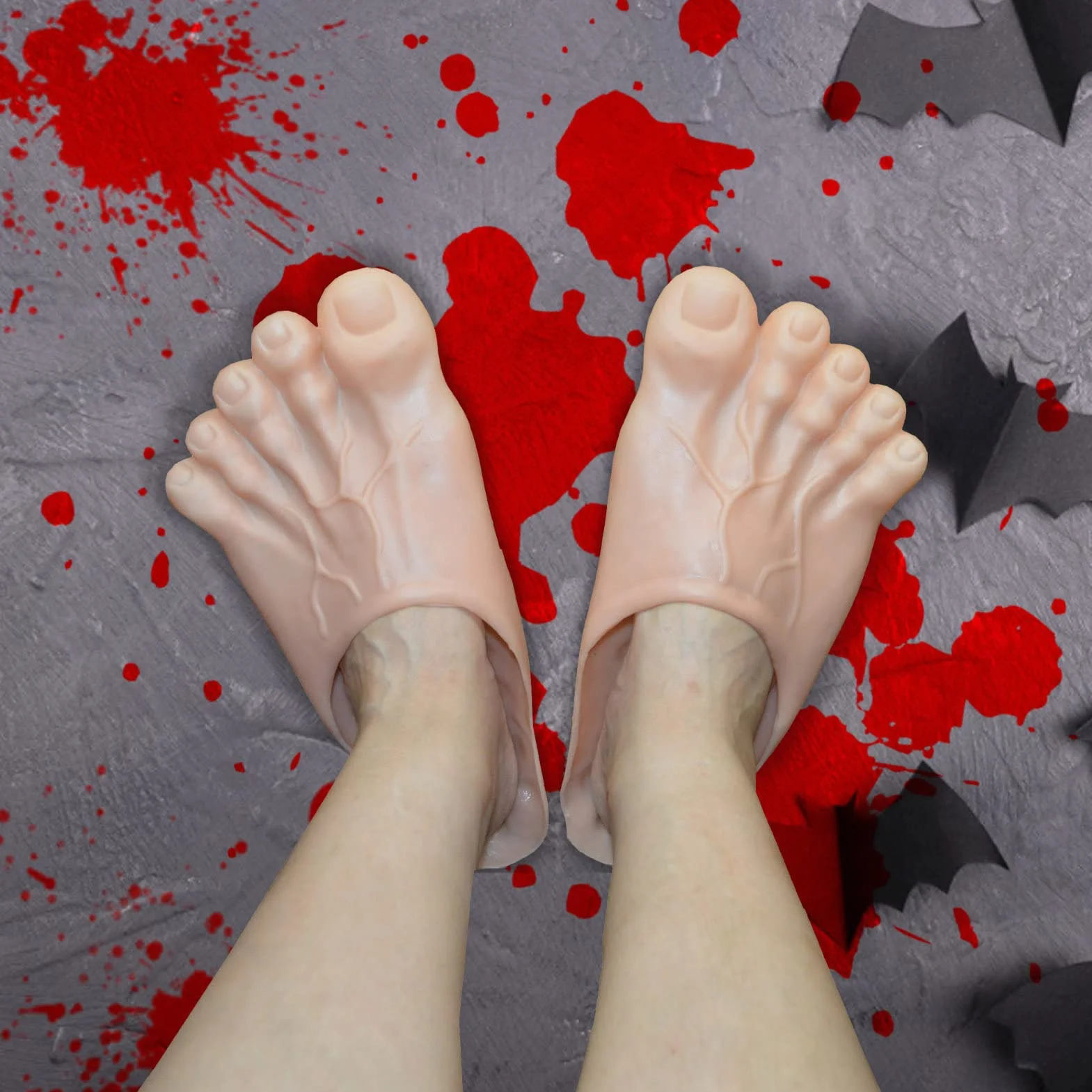 Lambo Ogromne pantofle na stopy, uniseks, dla dorosłych, Hobbit, kapcie na Halloween, olbrzymi stopy, zabawne buty do cosplay, rekwizyt do zabawnego kostiumu