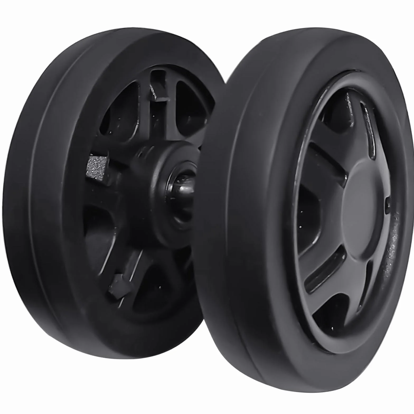 4 sztuki zapasowych kół do walizki, średnica 50 x 11 mm, podwójne kółka, odporne na ścieranie