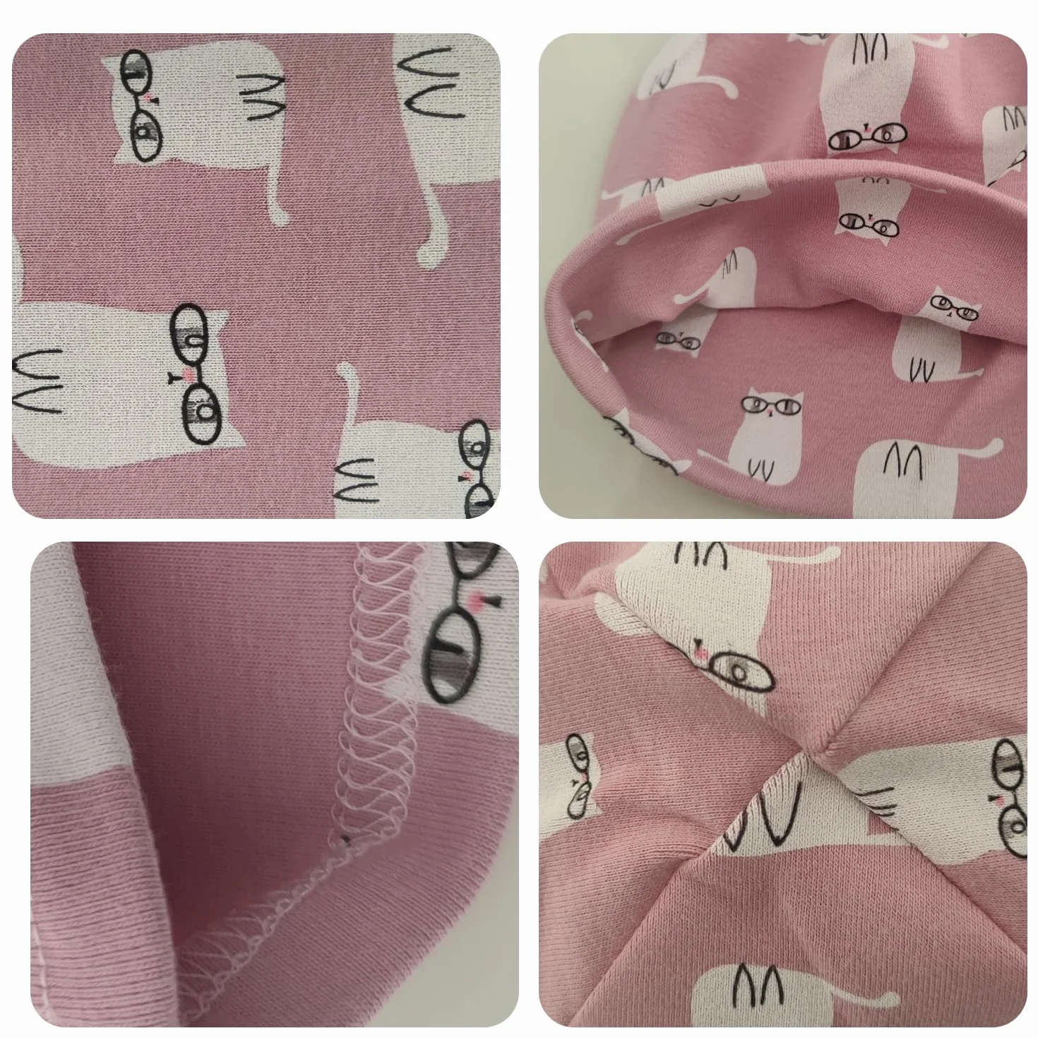 Dziecięcy Zestaw Bawełnianych Czapek i Szalików - Czapka Zimowa Beanie dla Chłopców i Dziewczynek, Szal Kominowy dla Niemowląt, Zimowy Look