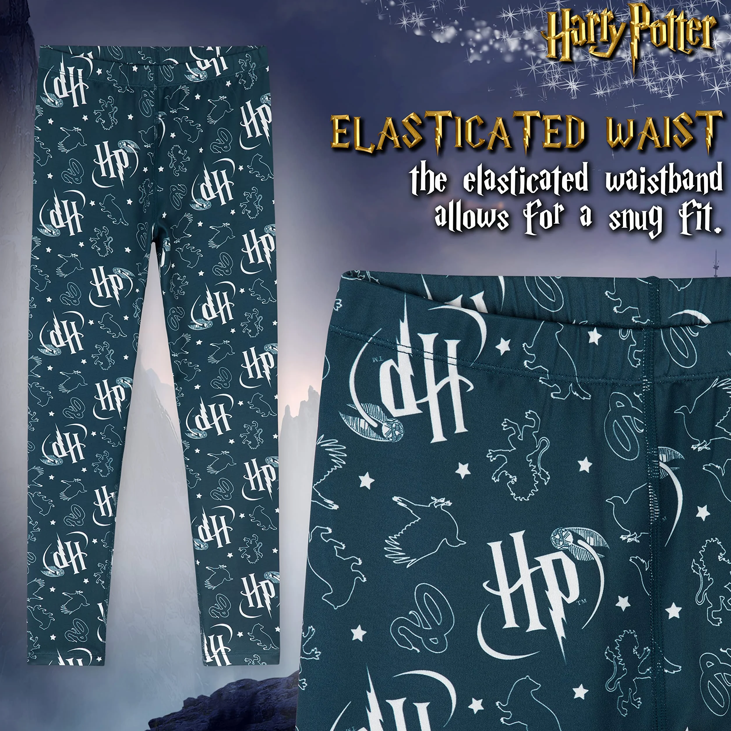 Harry Potter Dziewczęcy top na siłownię i legginsy zestaw treningowy taniec sportowy strój prezenty