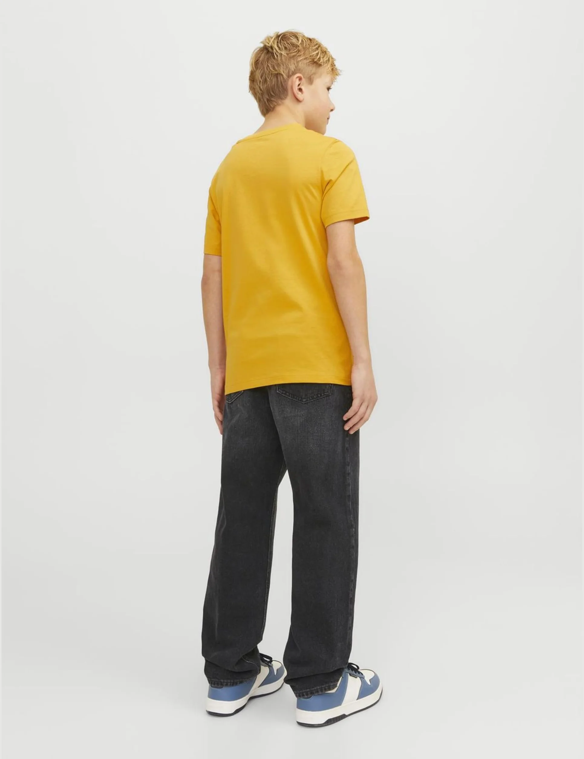 JACK&JONES JUNIOR Spodnie jeansowe chłopięce, czarny denim, 128